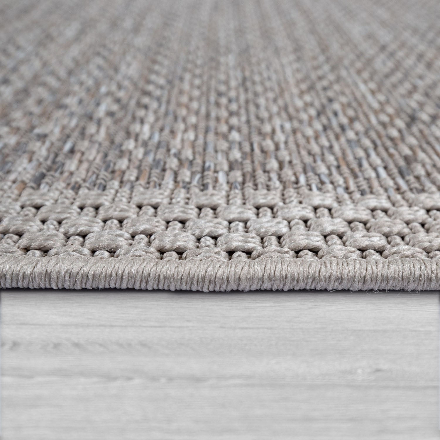 Paco Home Teppich »Vancouver 161«, Optik, kaufen geeignet Flachgewebe, und rechteckig, Outdoor mit melierte Bordüre, In