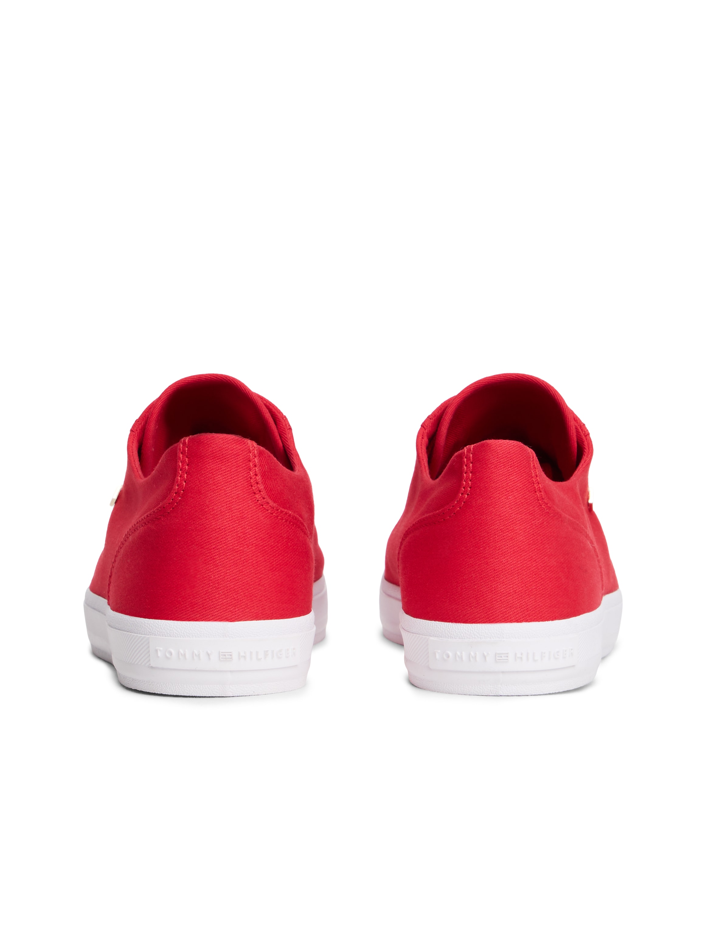 Tommy Hilfiger Baskets à plateforme »TH FOXING SNEAKER CANVAS«  Chaussure de loisirs, chaussure basse, à lacets avec broderie logo - forme étroite