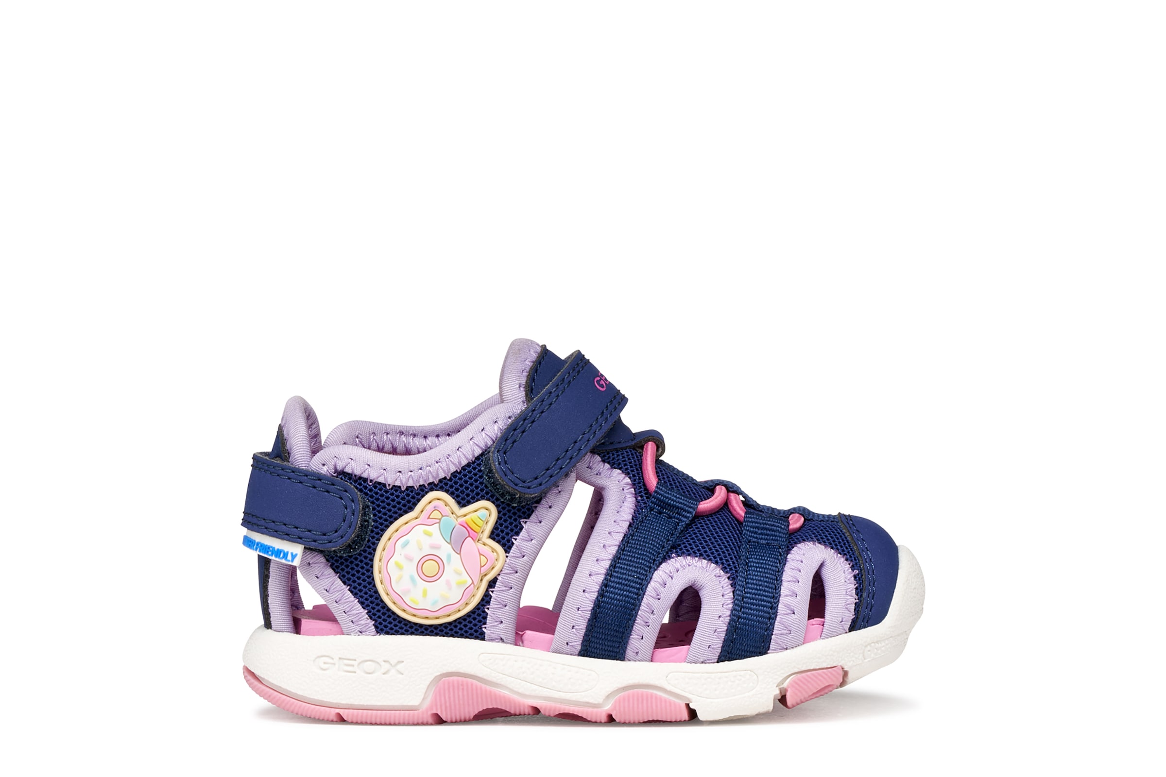 Geox Chaussures de marche »B SANDAL MULTY GIRL«  chaussure bébé, chaussure d'été, chaussure à scratch, gabarit de taille à télécharger