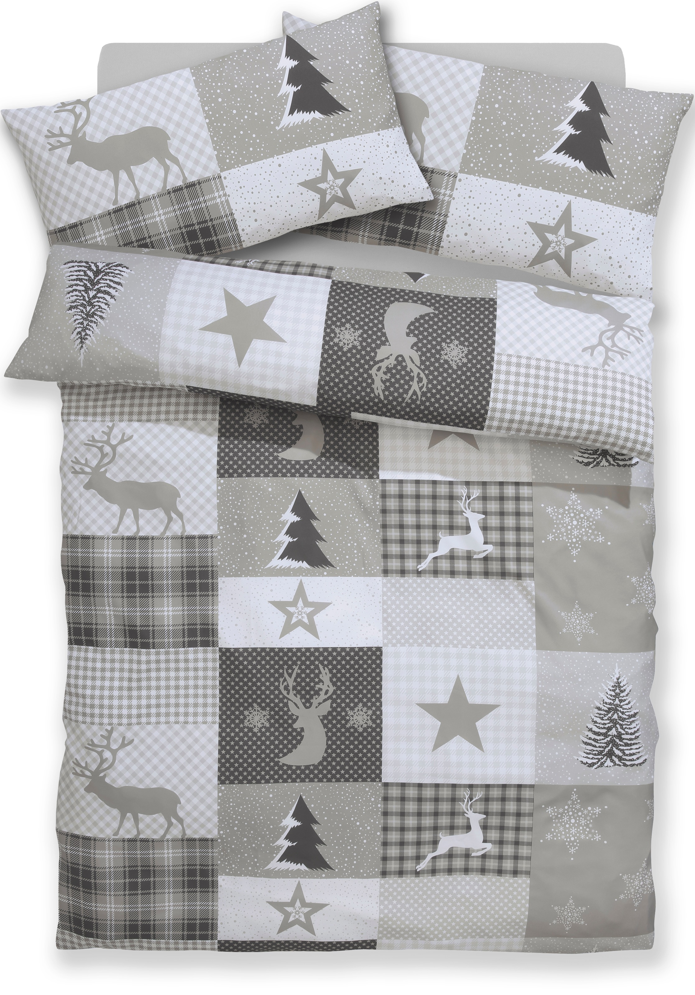 Home affaire Bettwäsche "Nicholas", Weihnachtsbettwäsche, Winter