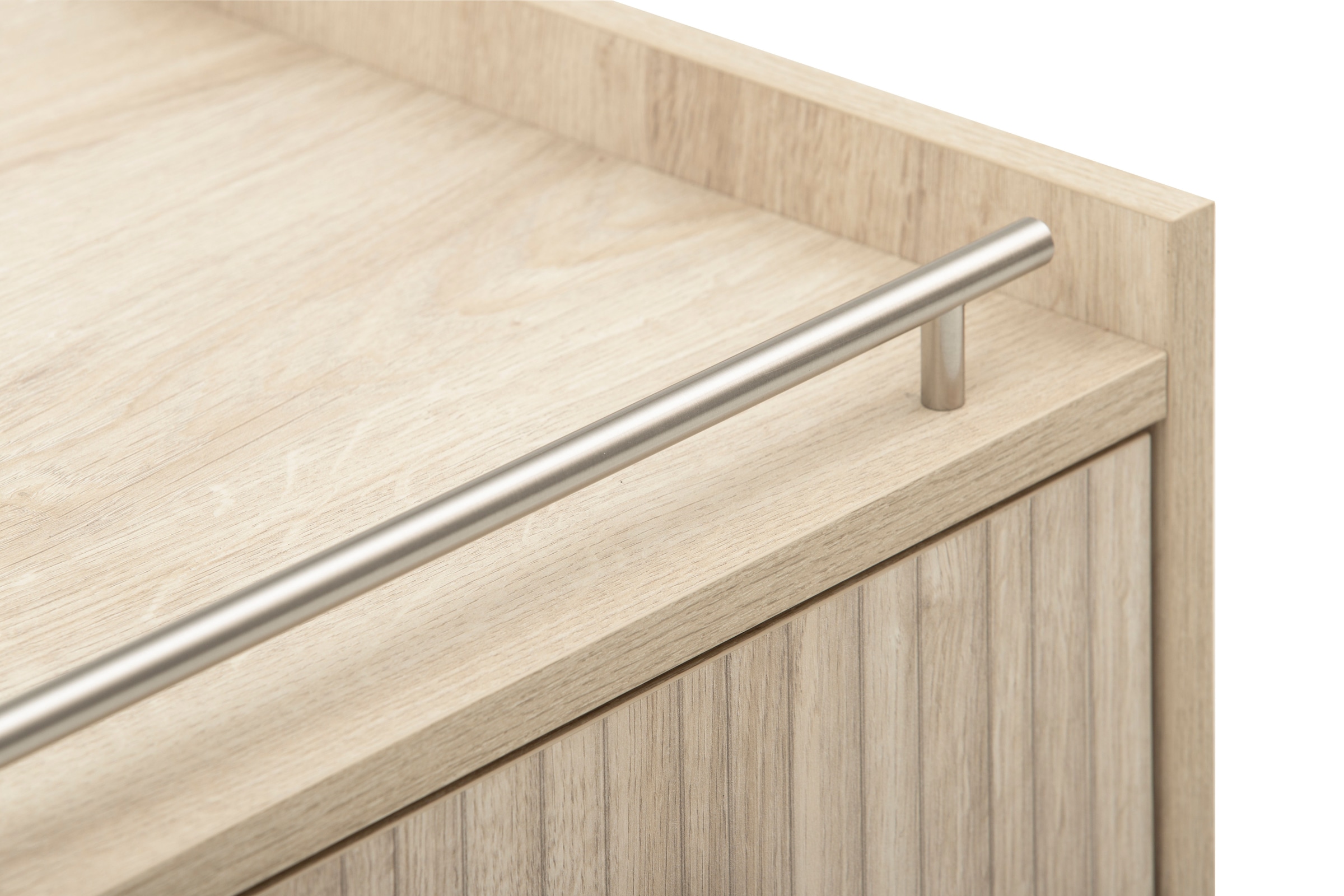 Schildmeyer Armoire intermédiaire »SONDERBY, 1 Tür & 1 offenes Fach, Höhe 104,2 cm, MADE IN GERMANY« 1 cuis tlg. poignées en corde dans un style maritime, FABRIQUÉ EN ALLEMAGNE