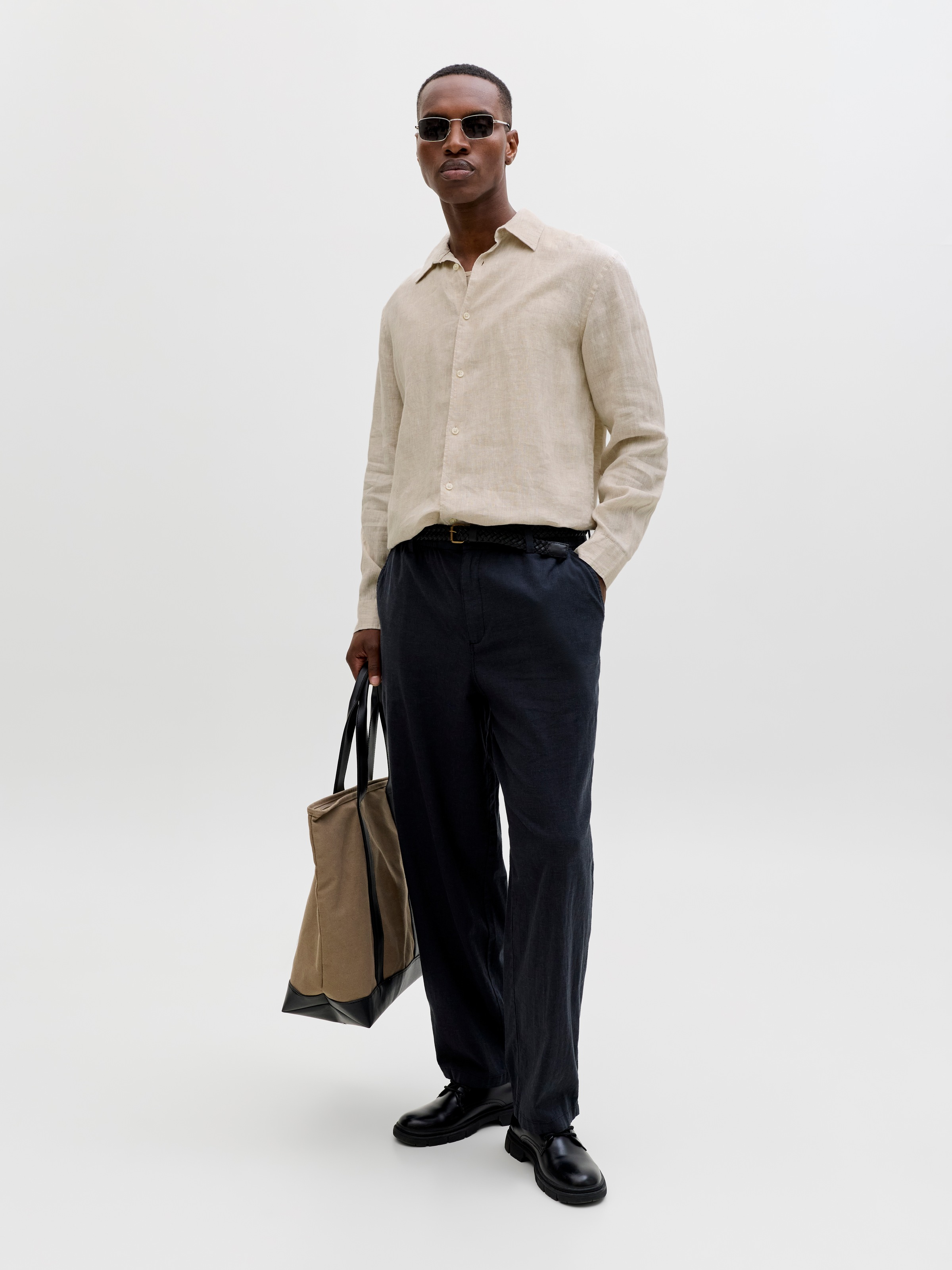 Jack & Jones Chemise à manches longues »JPRBLALAWRENCE LINEN LS SHIRT SN«