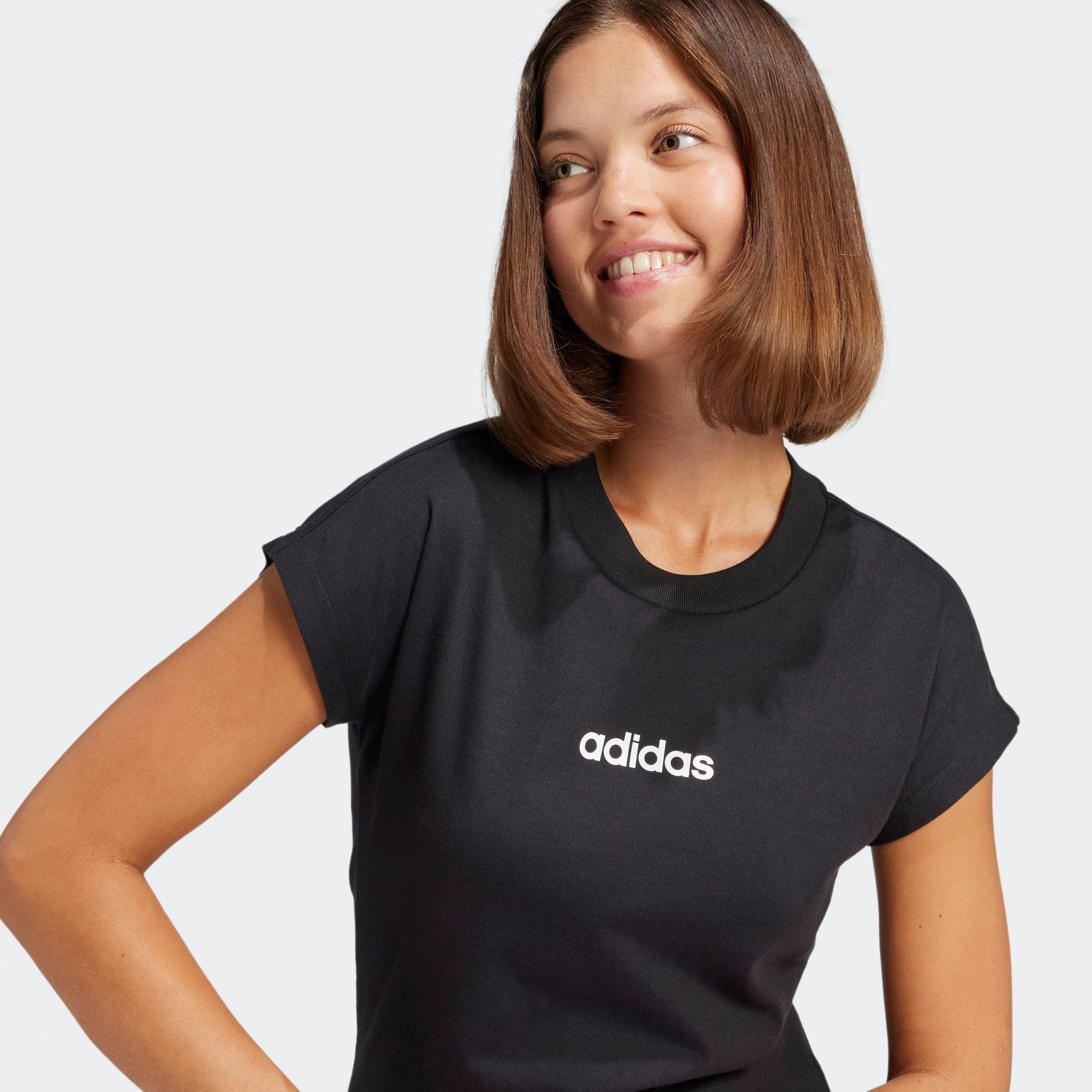 adidas Sportswear T-Shirt »W LIN SJ T«, Basic T-Shirt aus weichem Material