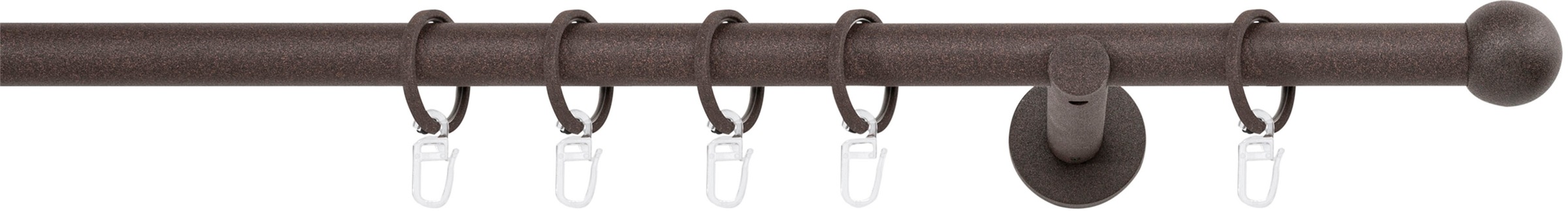 mydeco Gardinenstange »20mm Ball Wandträger 12 cm«, 1 läufig-läufig, Fixmass