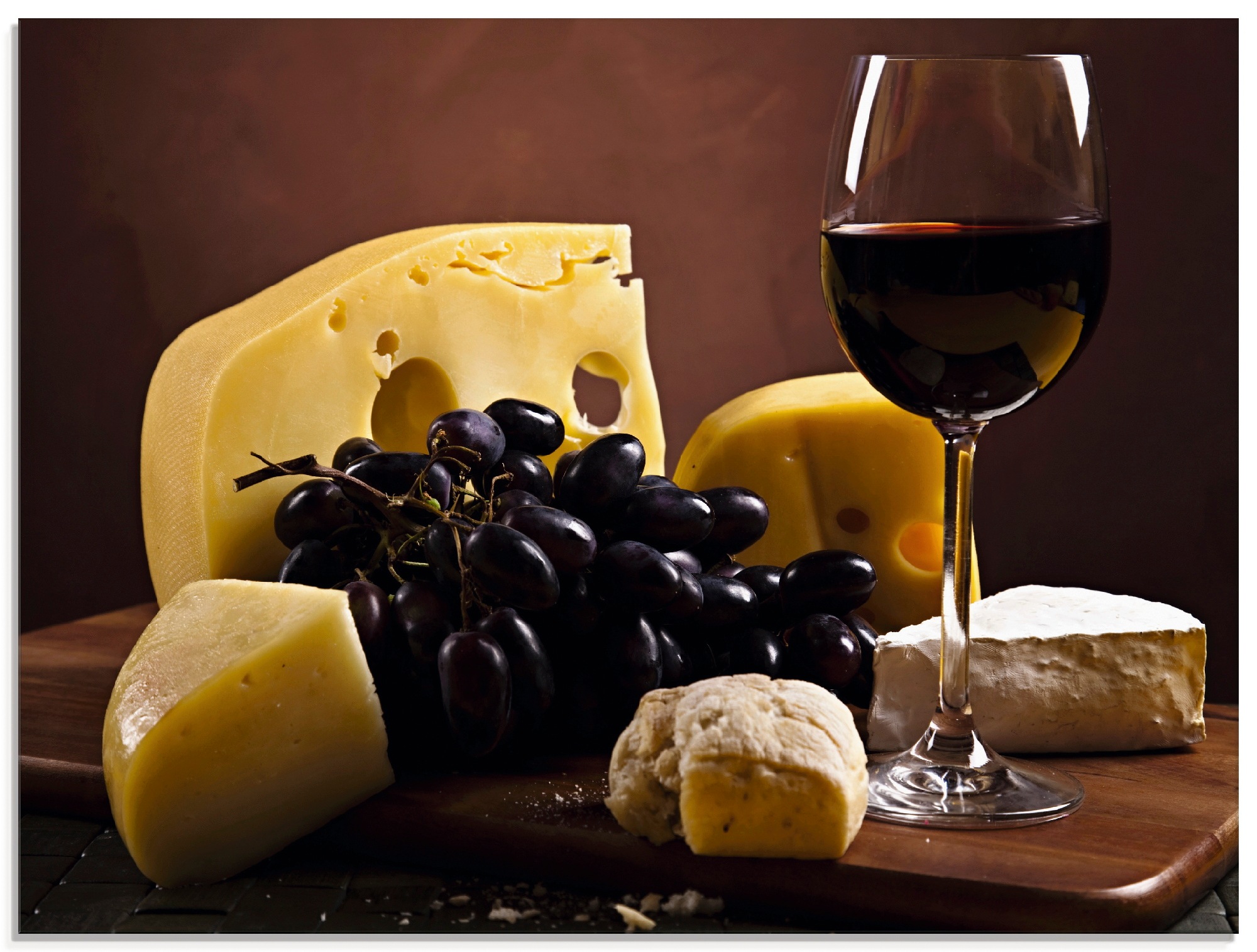 Image of Artland Glasbild »Käse Stillleben«, Lebensmittel, (1 St.) bei Ackermann Versand Schweiz