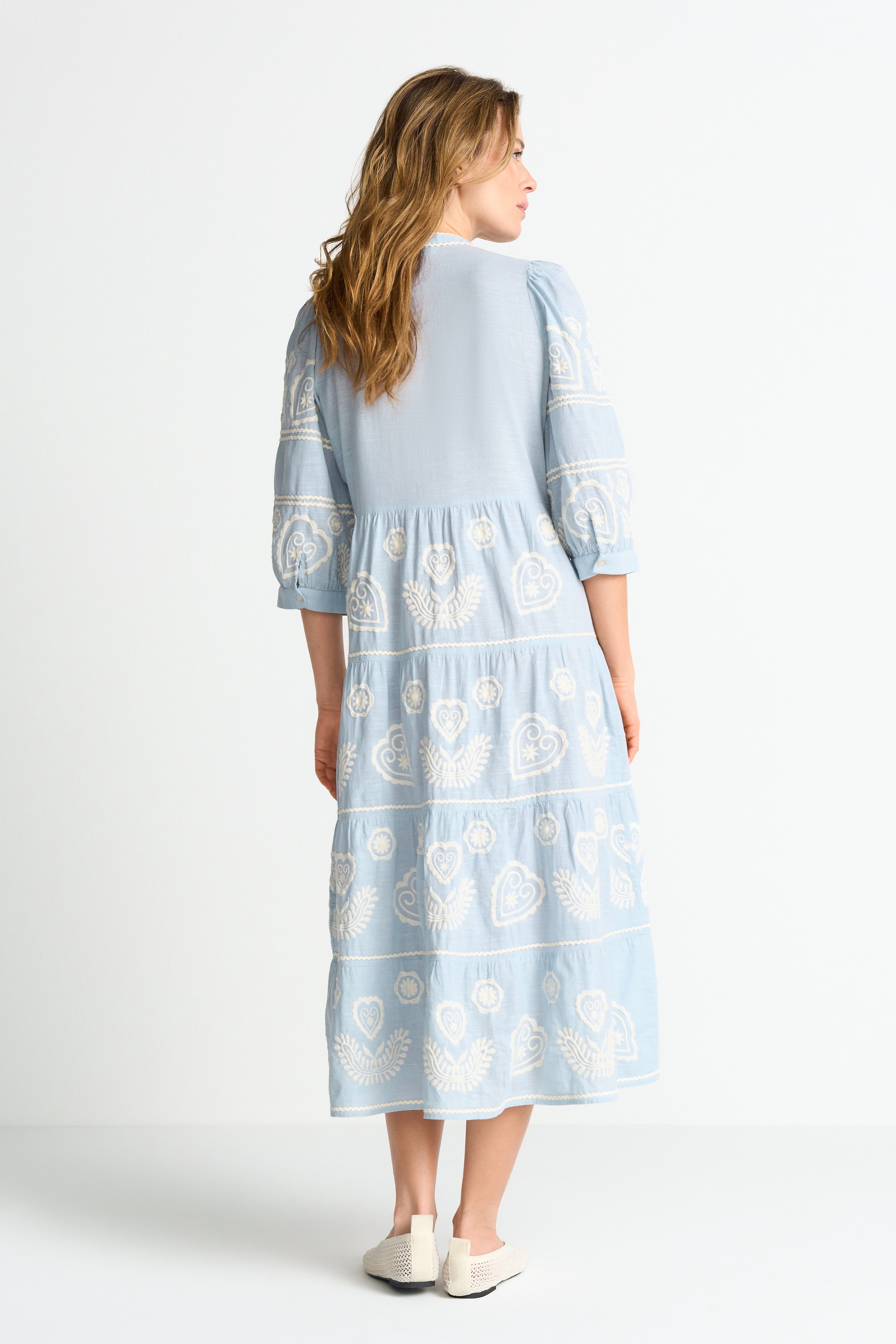 RICHROYAL Robe midi Sans poche Coupe regular avec broderies