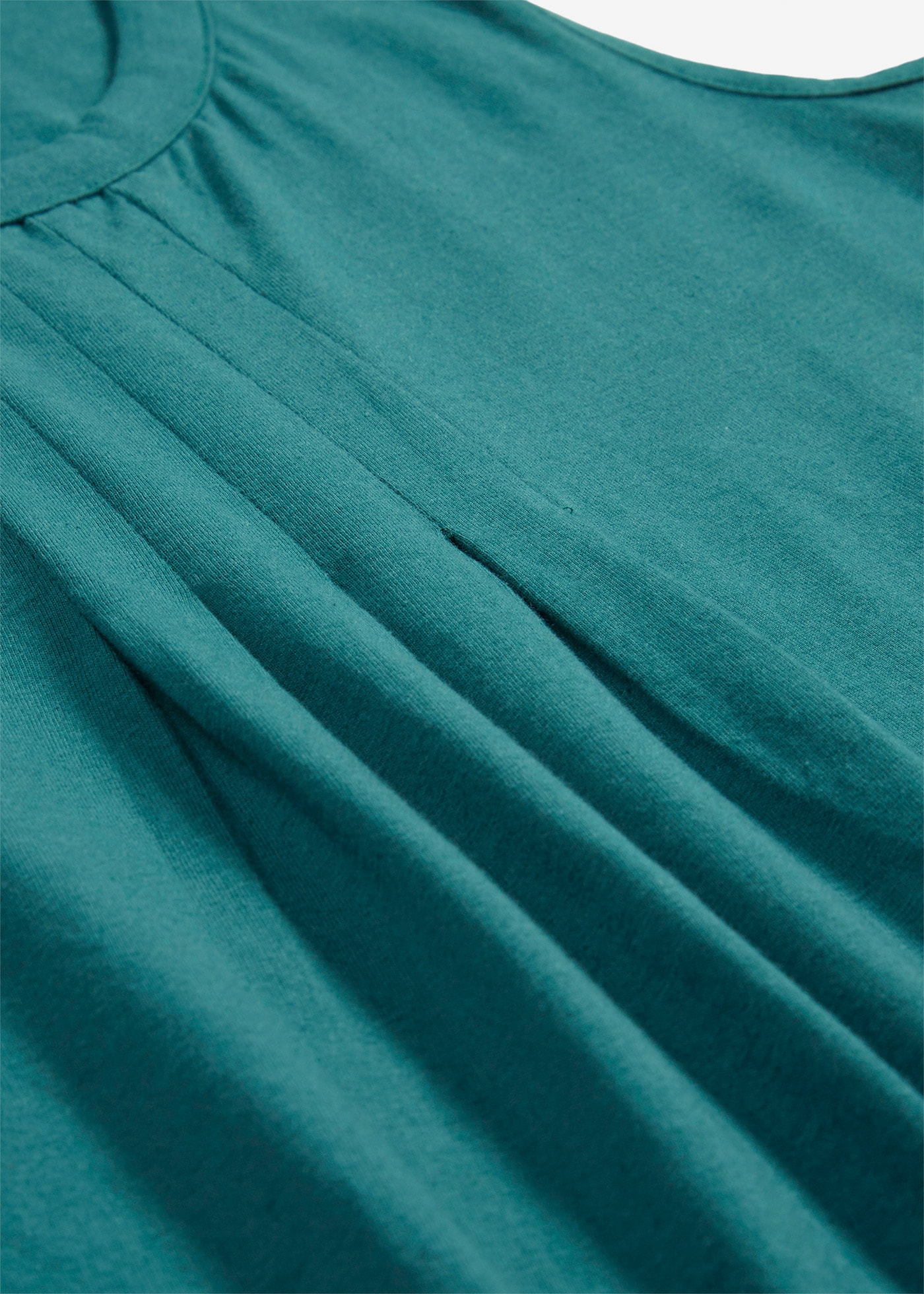 bonprix Top long »Long-Top« mit elegantem Faltendetail, lockere Passform, reine Baumwolle