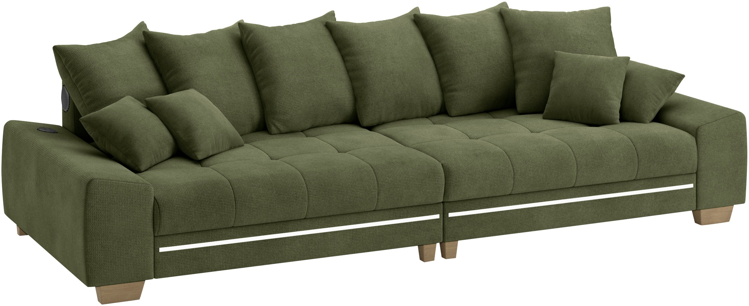 Mr. Couch Big-Sofa »Nikita II« RGB-LED, Bluetooth-Soundsystem, wahlweise mit Kaltschaum