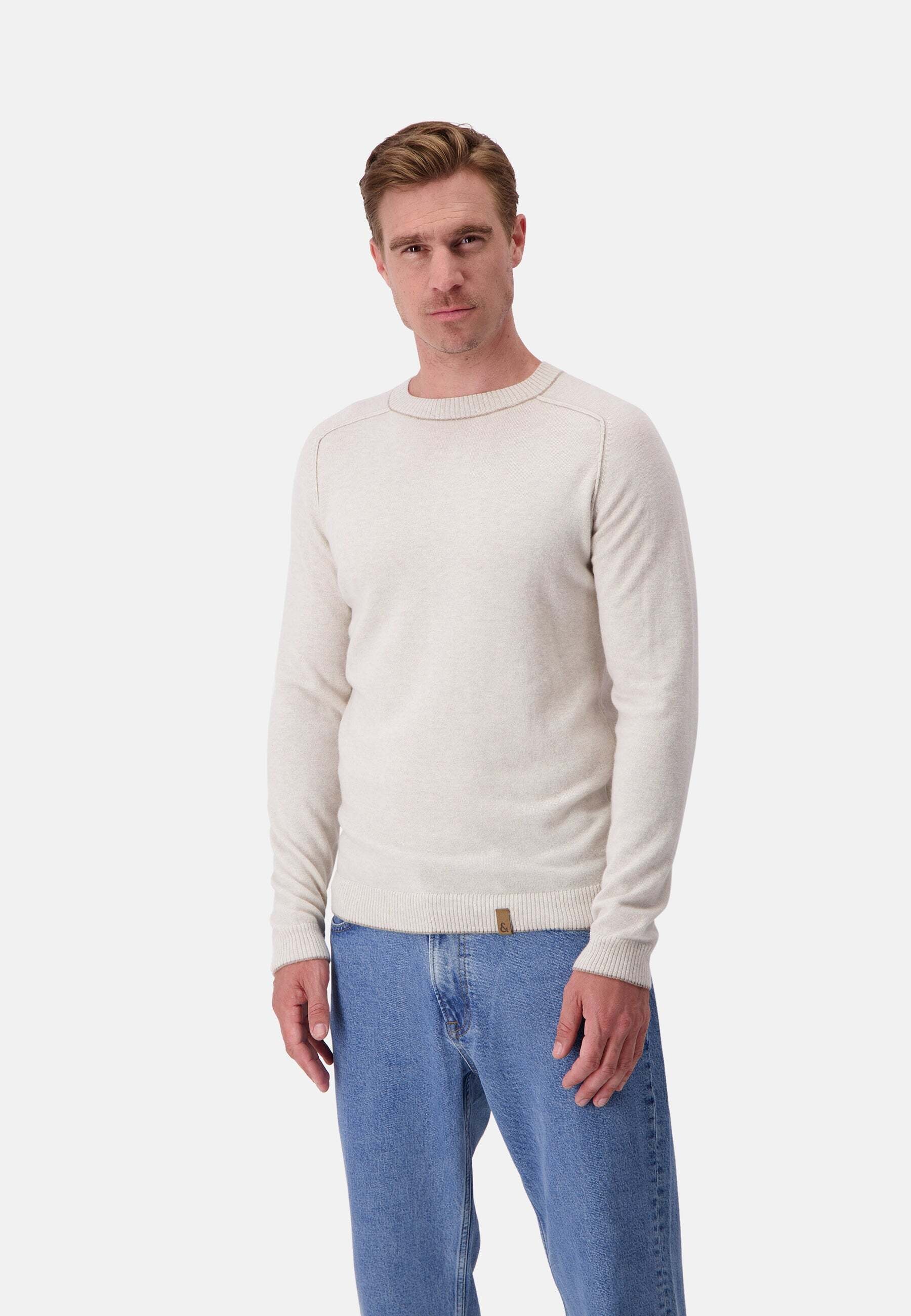 colours & sons Pull en tricot »colours & sons Pullover Roundneck-Merino Blend«