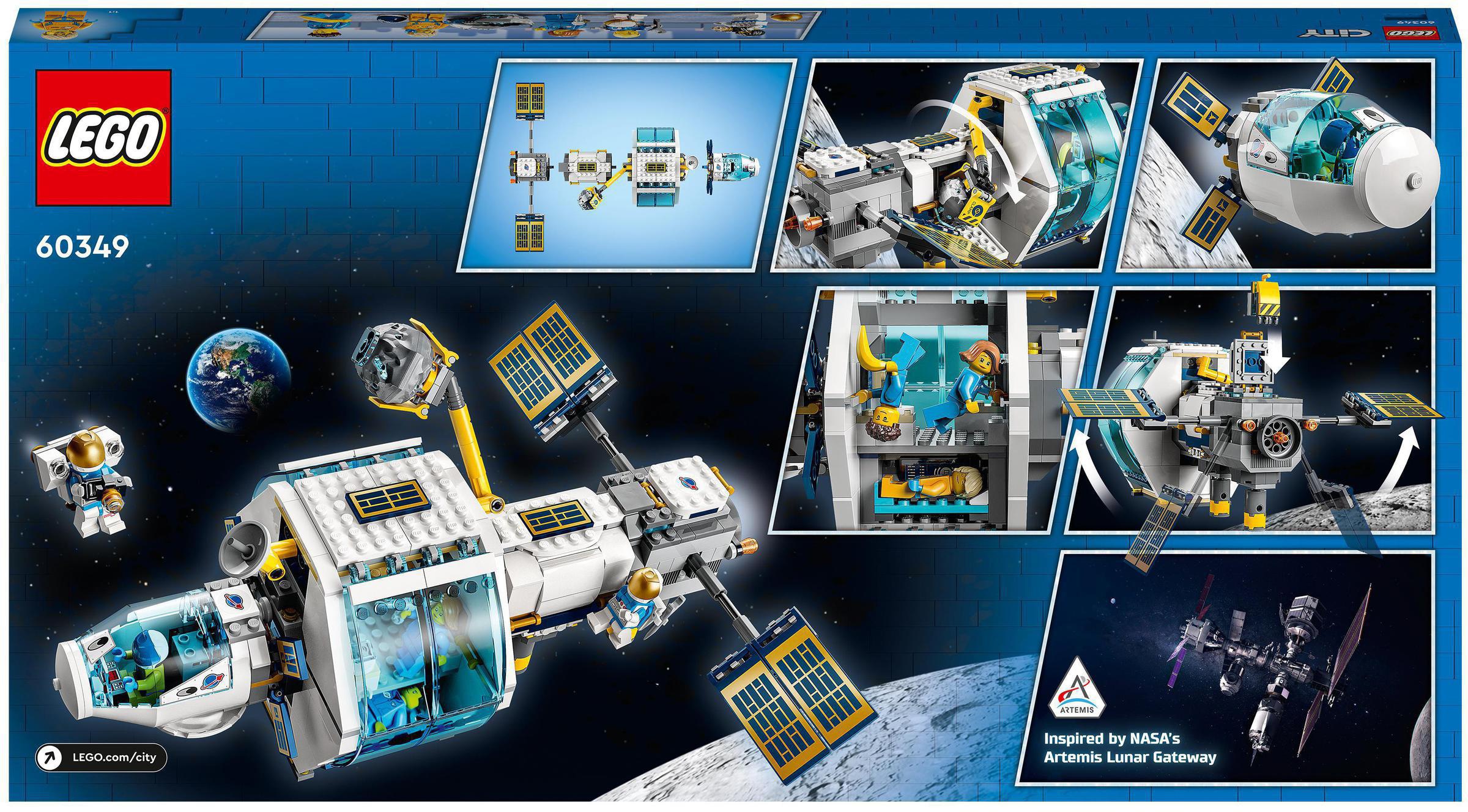 LEGO® Konstruktionsspielsteine »Mond-Raumstation (60349), LEGO® City«, (500 St.), Made in Europe