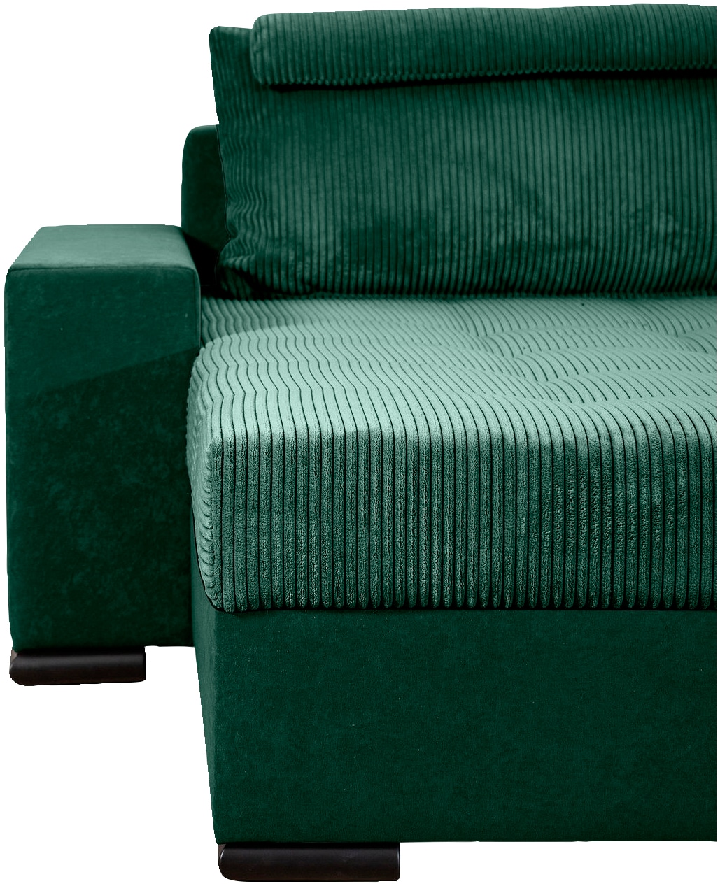 COLLECTION AB Wohnlandschaft »XXXL-Josy Relax U-Form Breite 352 cm, mit 2 gleich grossen Recamieren«, inkl. Bettfunktion, Bettkasten, mit 4 Rückenkissen in zwei Grössen