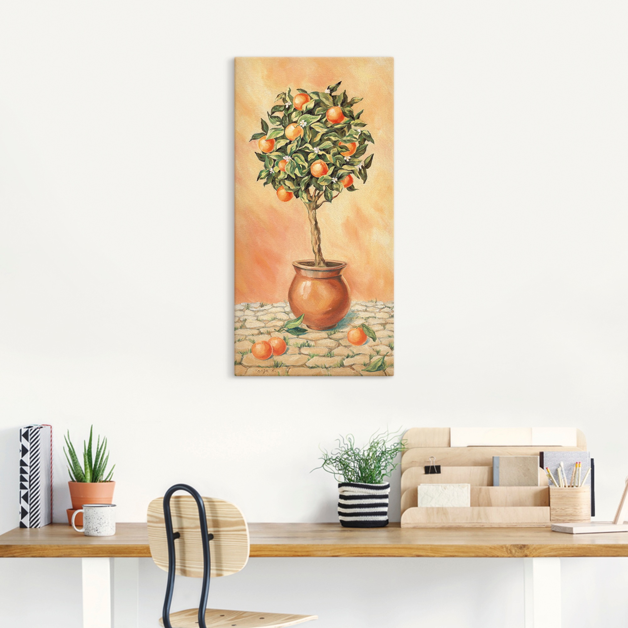 Artland Wandbild »Orangenbaum I«, Pflanzen, (1 St.), als Alubild, Outdoorbild, Leinwandbild, Wandaufkleber, versch. Grössen