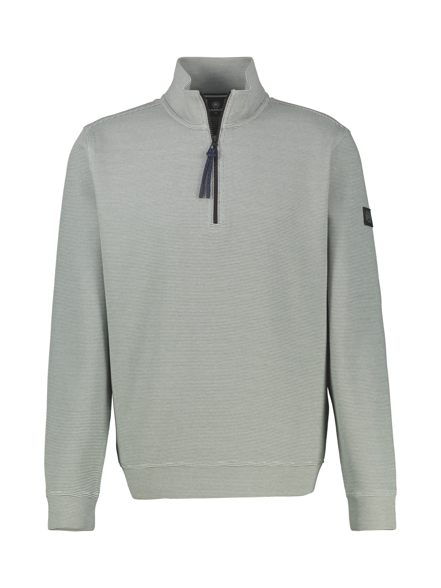 Image of LERROS Sweatshirt "Troyer in Sweatqualität aus Strickmaterial"
