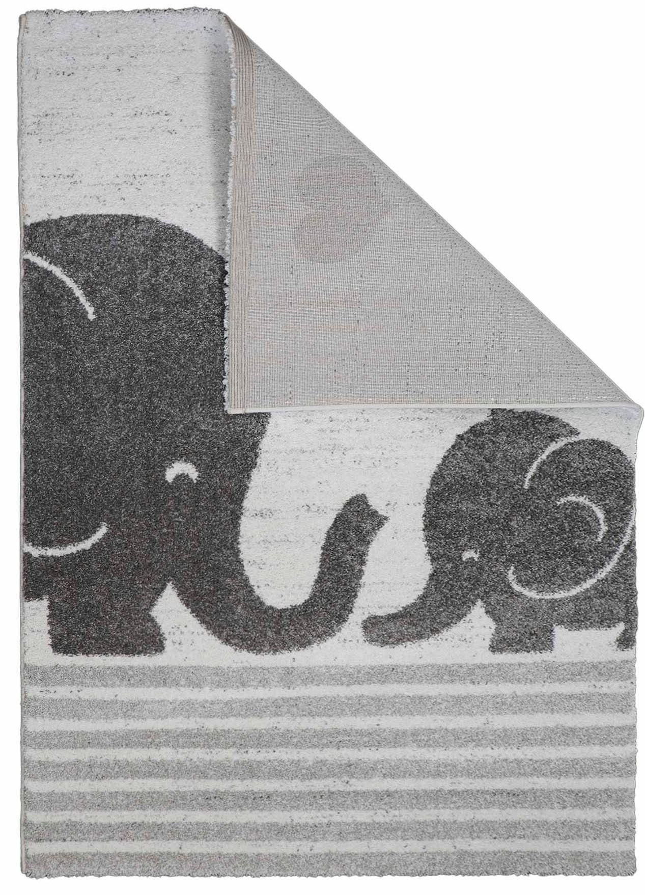 Primaflor-Ideen in Textil Kinderteppich »SOFT - Little Elephant«, rechteckig, 17,5 mm Höhe, Kurzflor, Motiv Elefanten, weich & kuschelig, Kinderzimmer