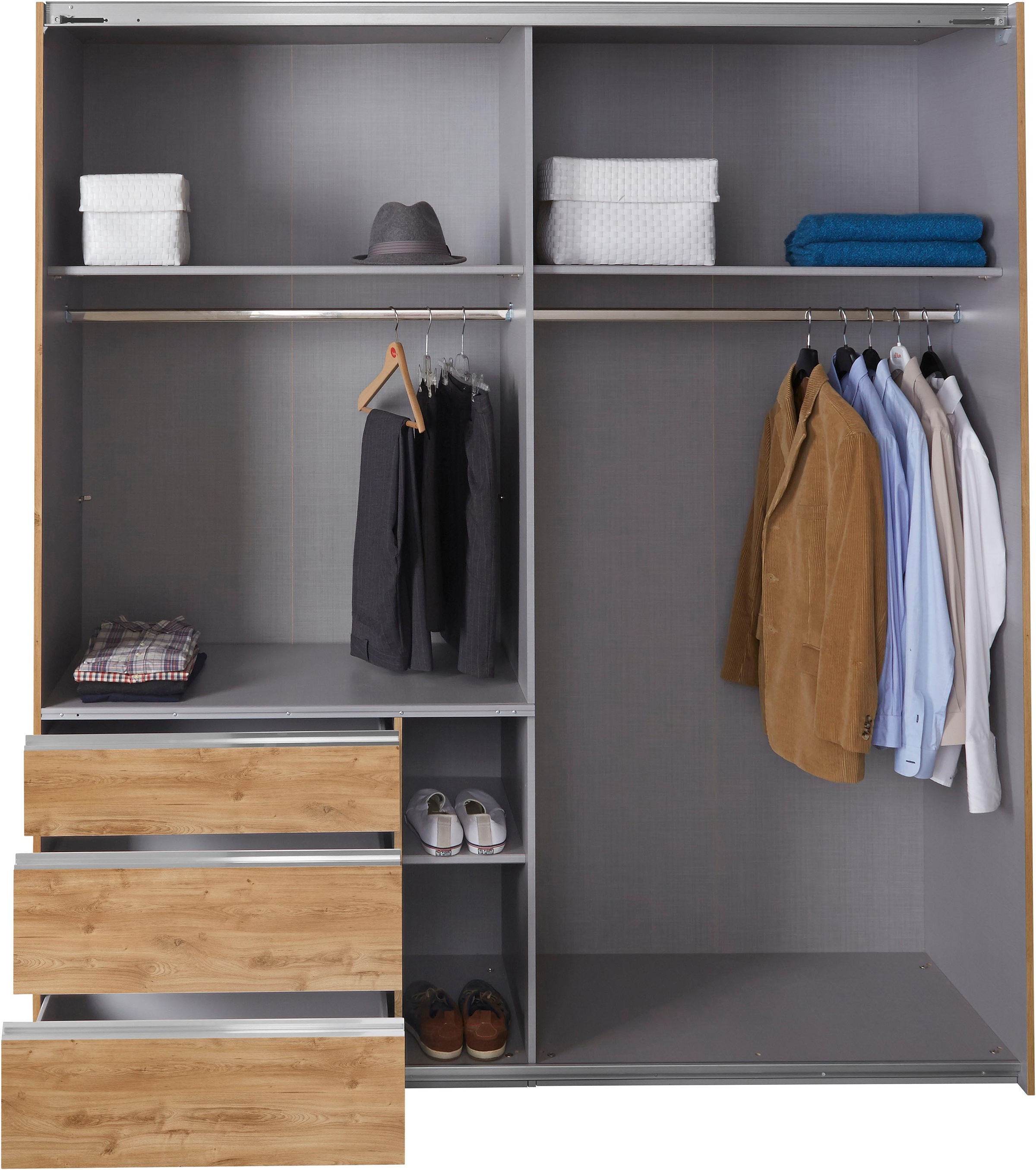 Wimex Schwebetürenschrank »Level by fresh to go«, mit Glastüren