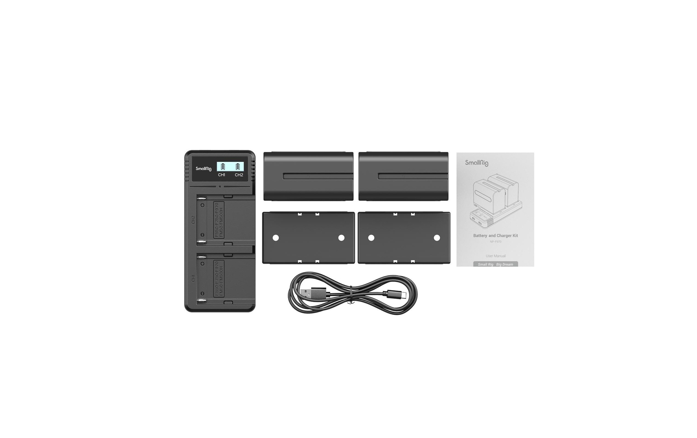 Kamera-Akku »Smallrig NP-F970 Akku und Charger Kit«, 7,2 V