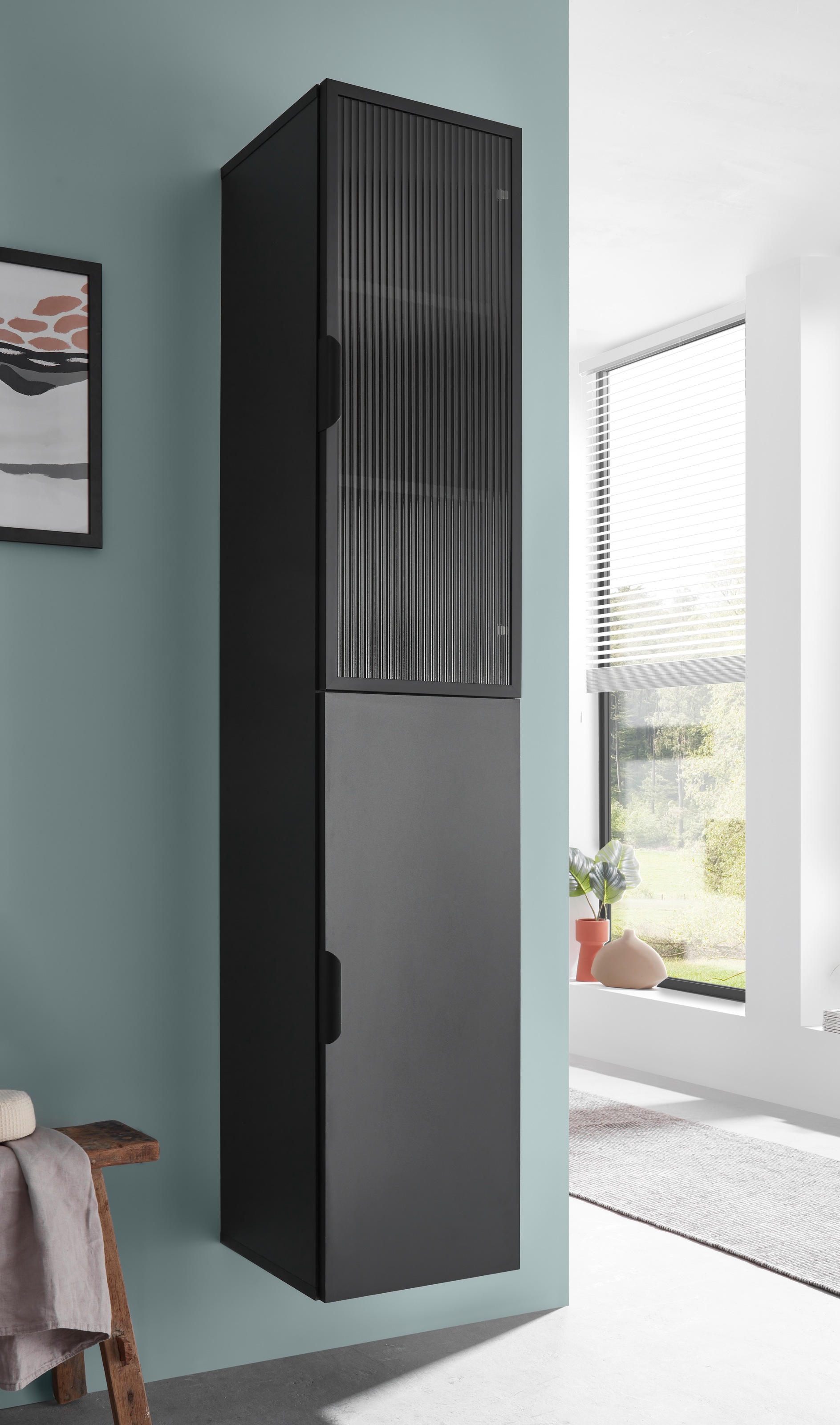 BASIC by Balculina Armoire haute »Diosa B/H/T 35x170x33 cm« 1 cuis tlg. largeur 35cm, softclose, cadre en aluminium