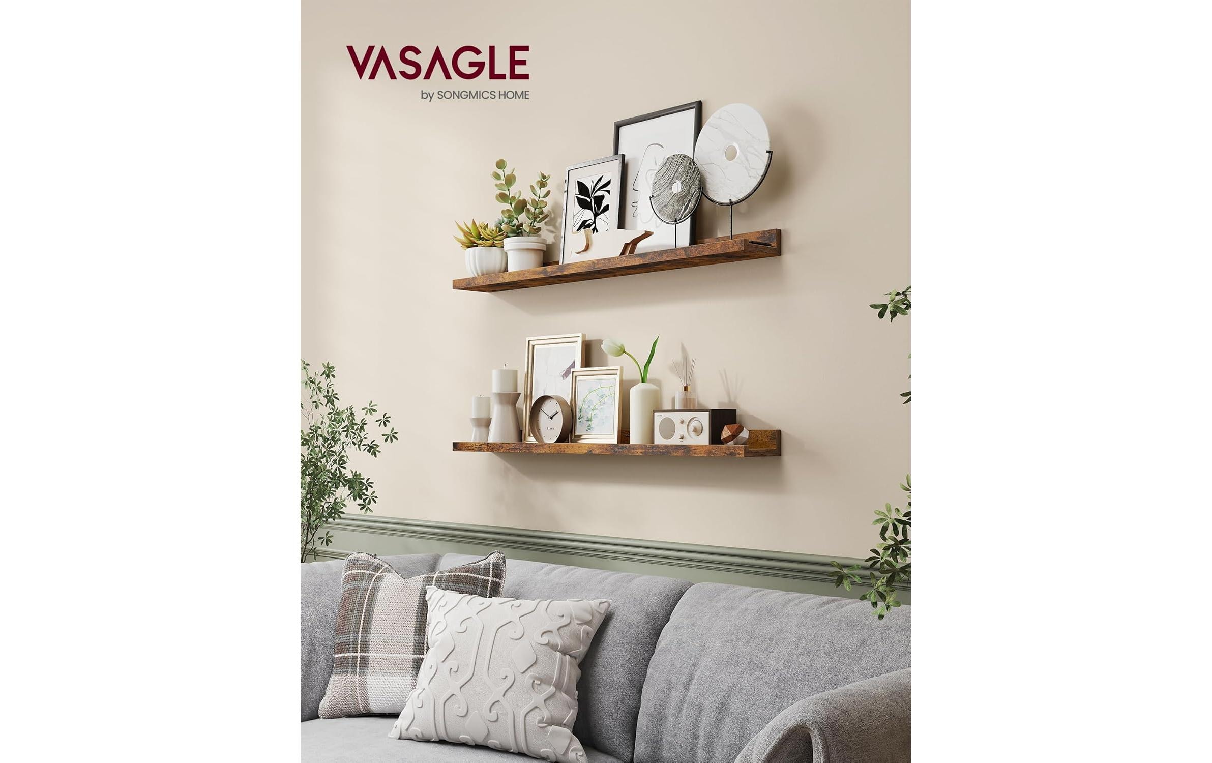   Wandregal »2er-Set« 2 Stk. tlg. Ablagen im Industrial Design