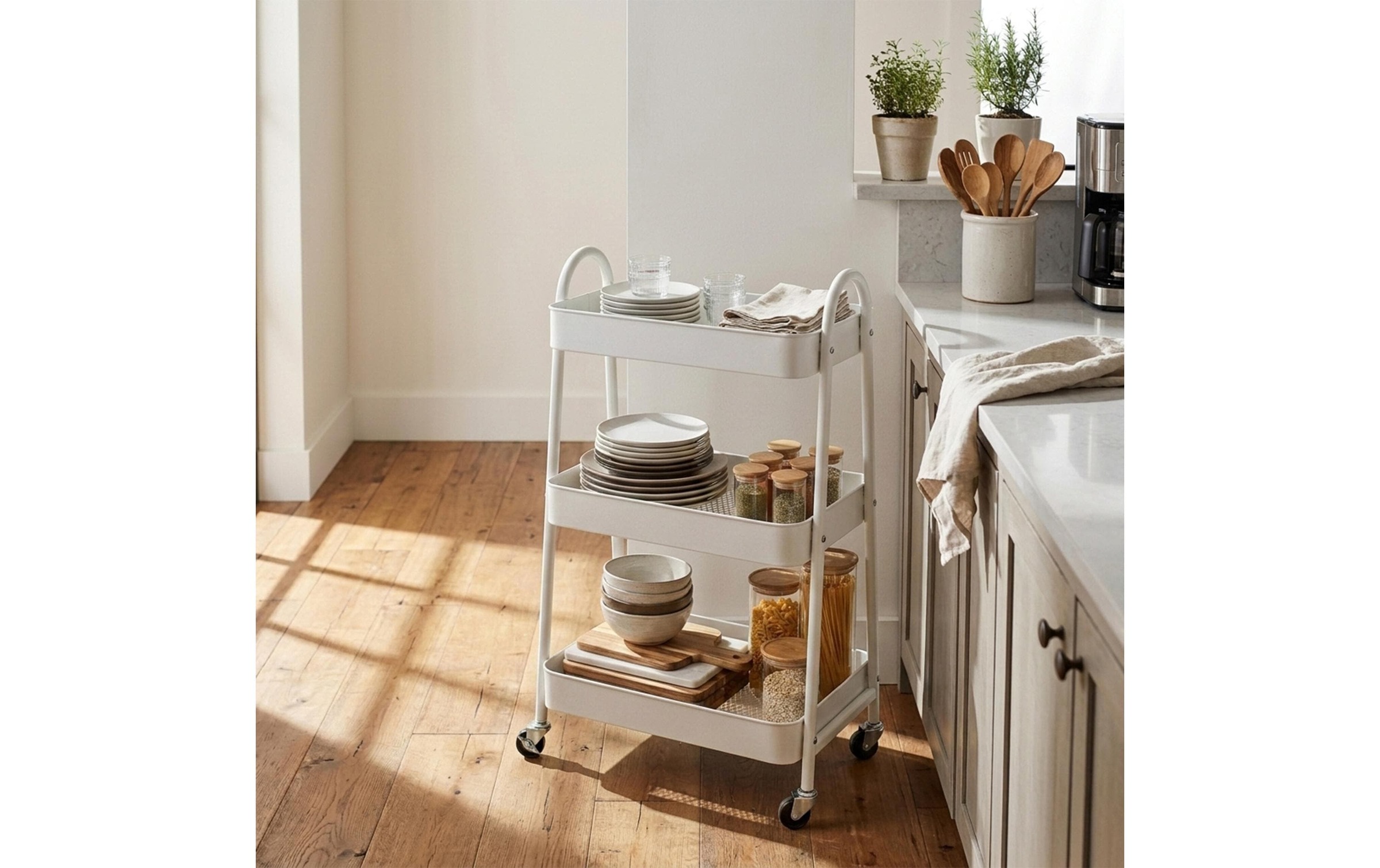 relaxdays Chariot de cuisine »44 x 80 x 32 cm«