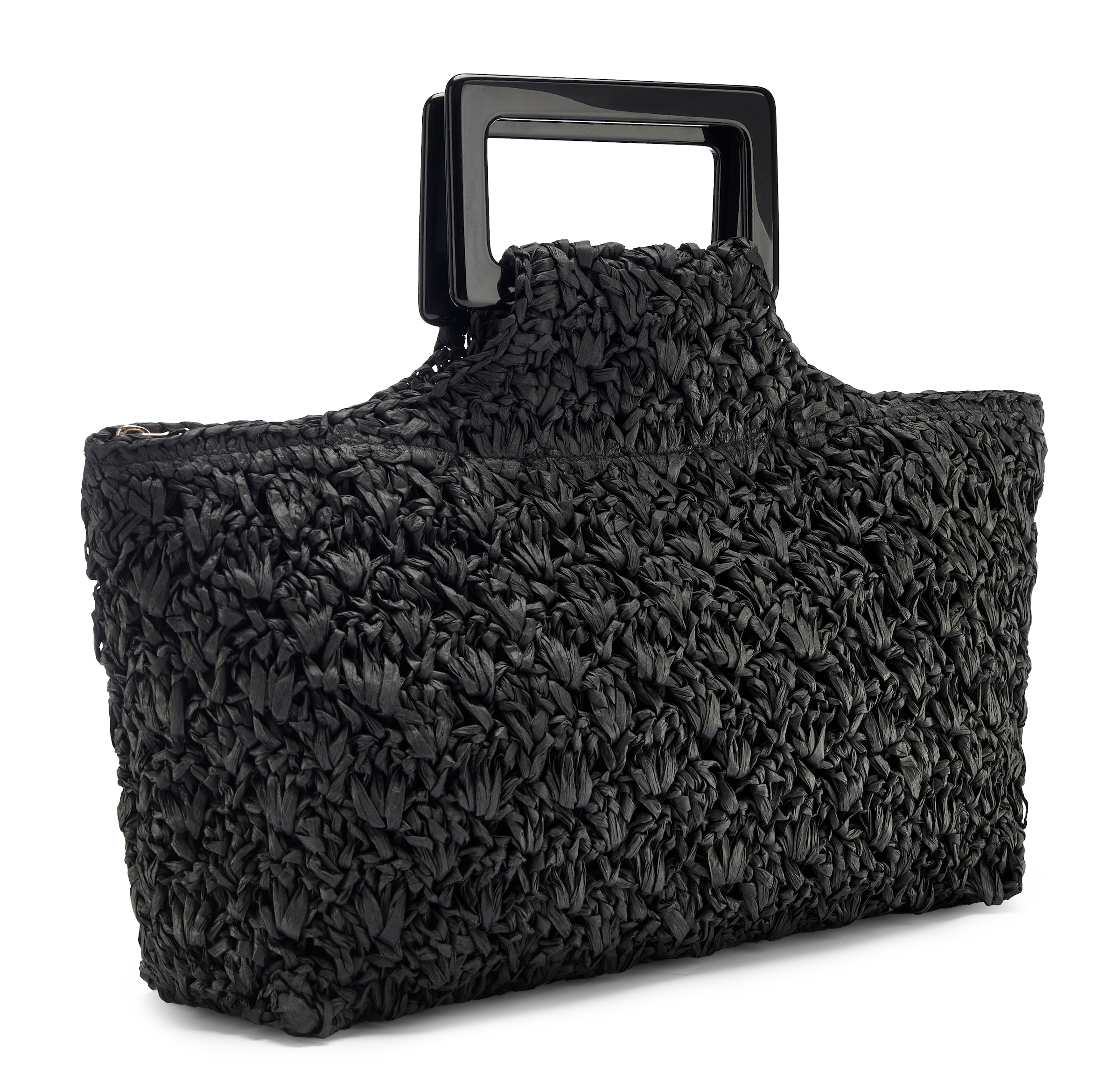 Image of LSCN by LASCANA Handtasche "Clutch, Tragetasche, Sommertasche, Strandtasche" NEU im sommerlichen Bast-Look mit modischem Henkel