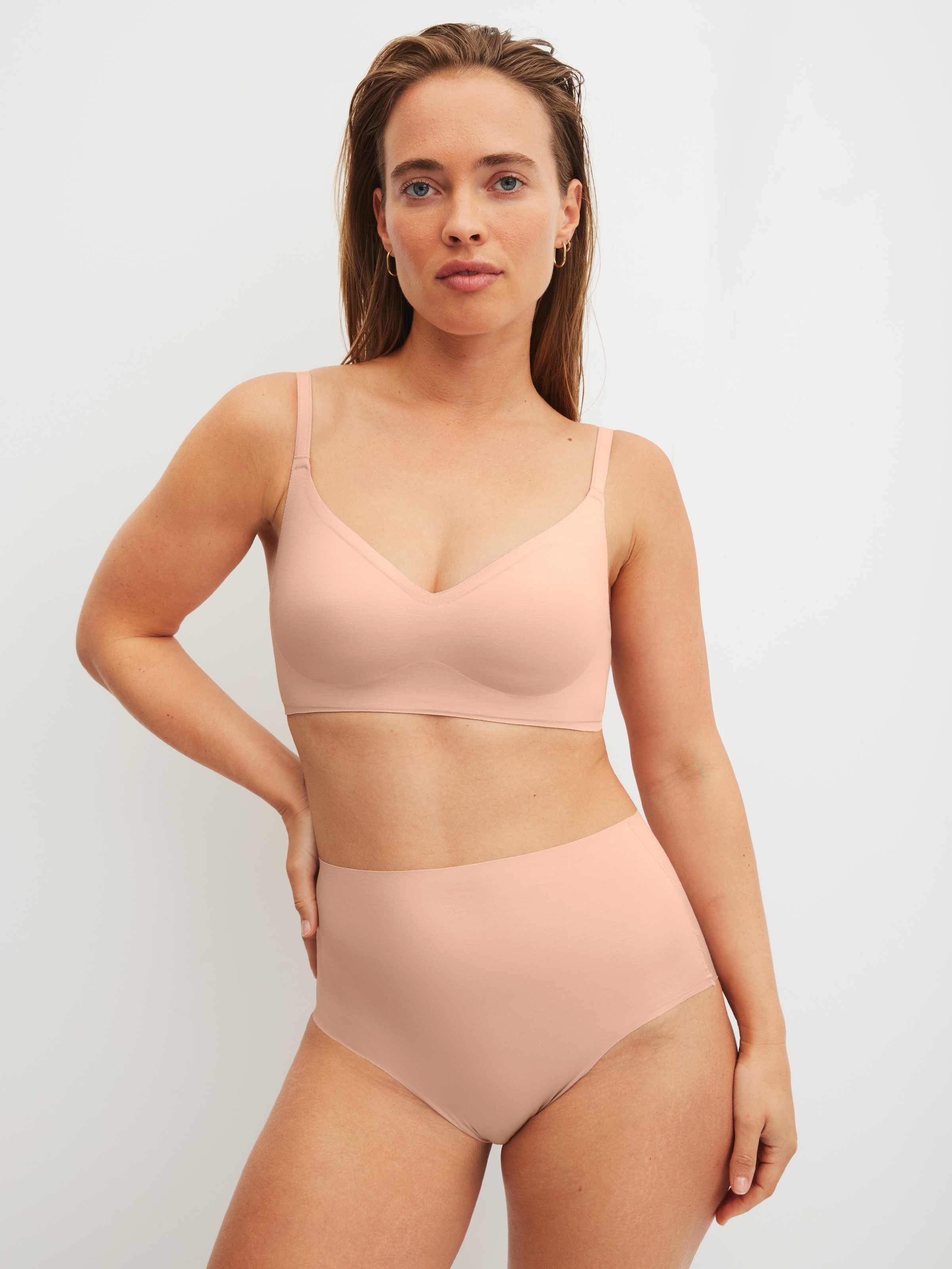 CALIDA Soutien-gorge souple »Natural Skin« avec coussinets amovibles, qualité Interlock, respirant