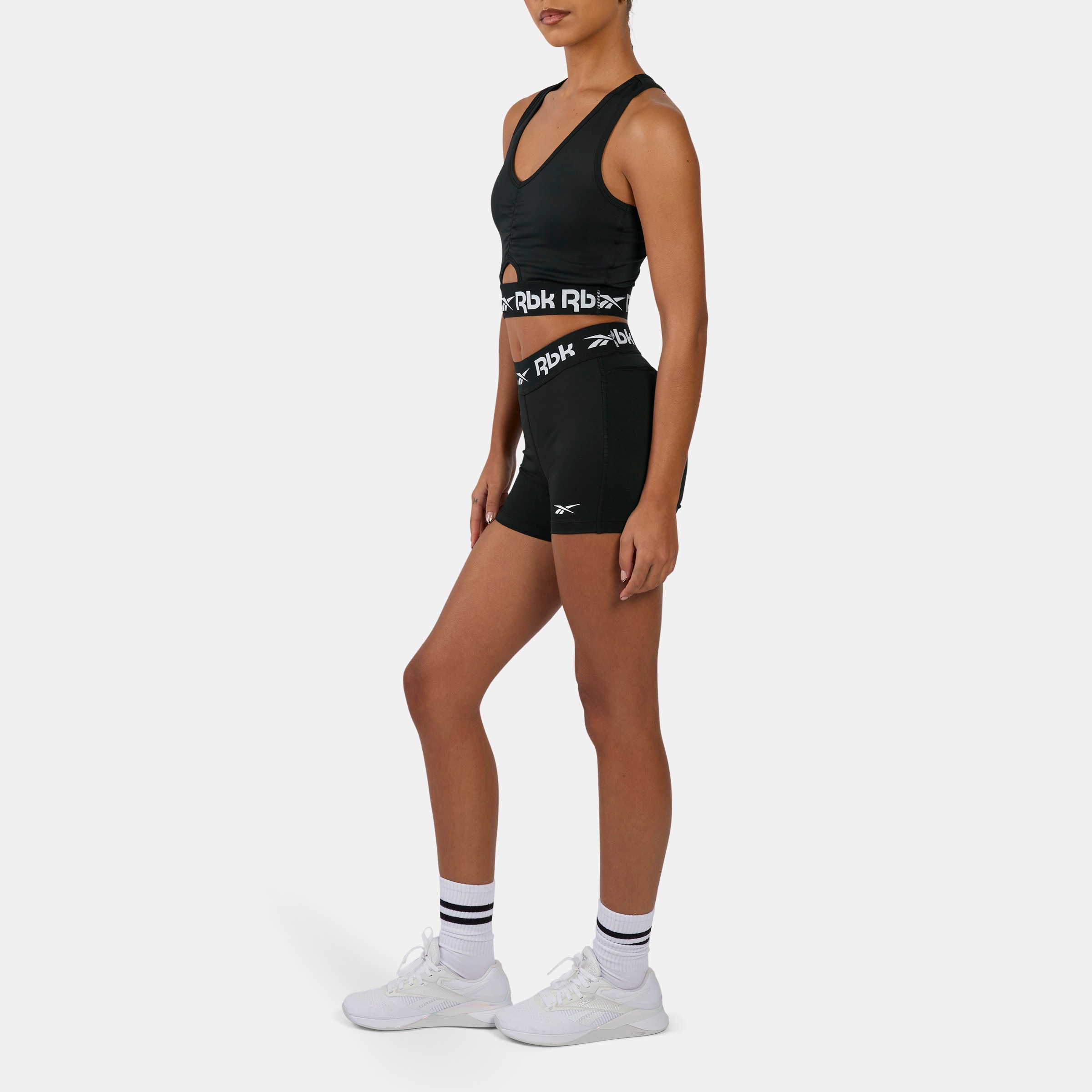 Reebok Soutien-gorge de sport »ID TRAIN RUCHED BRA« für Fitness, aus Polyester und Elasthan