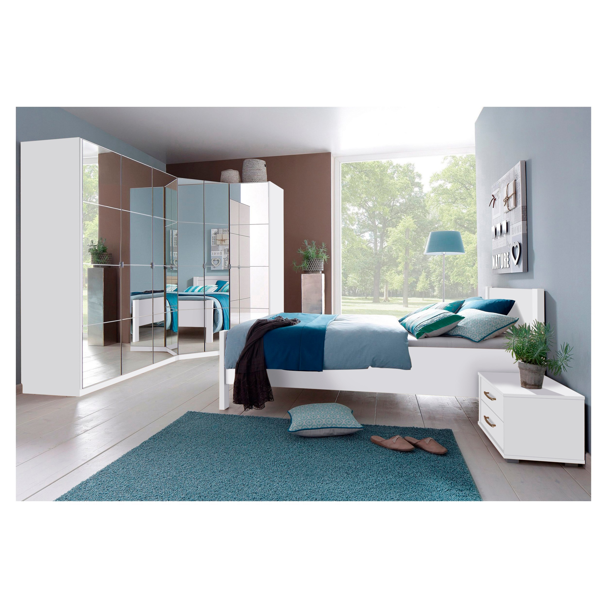 priess Kleiderschrank »Malaga«, mit Spiegelfront