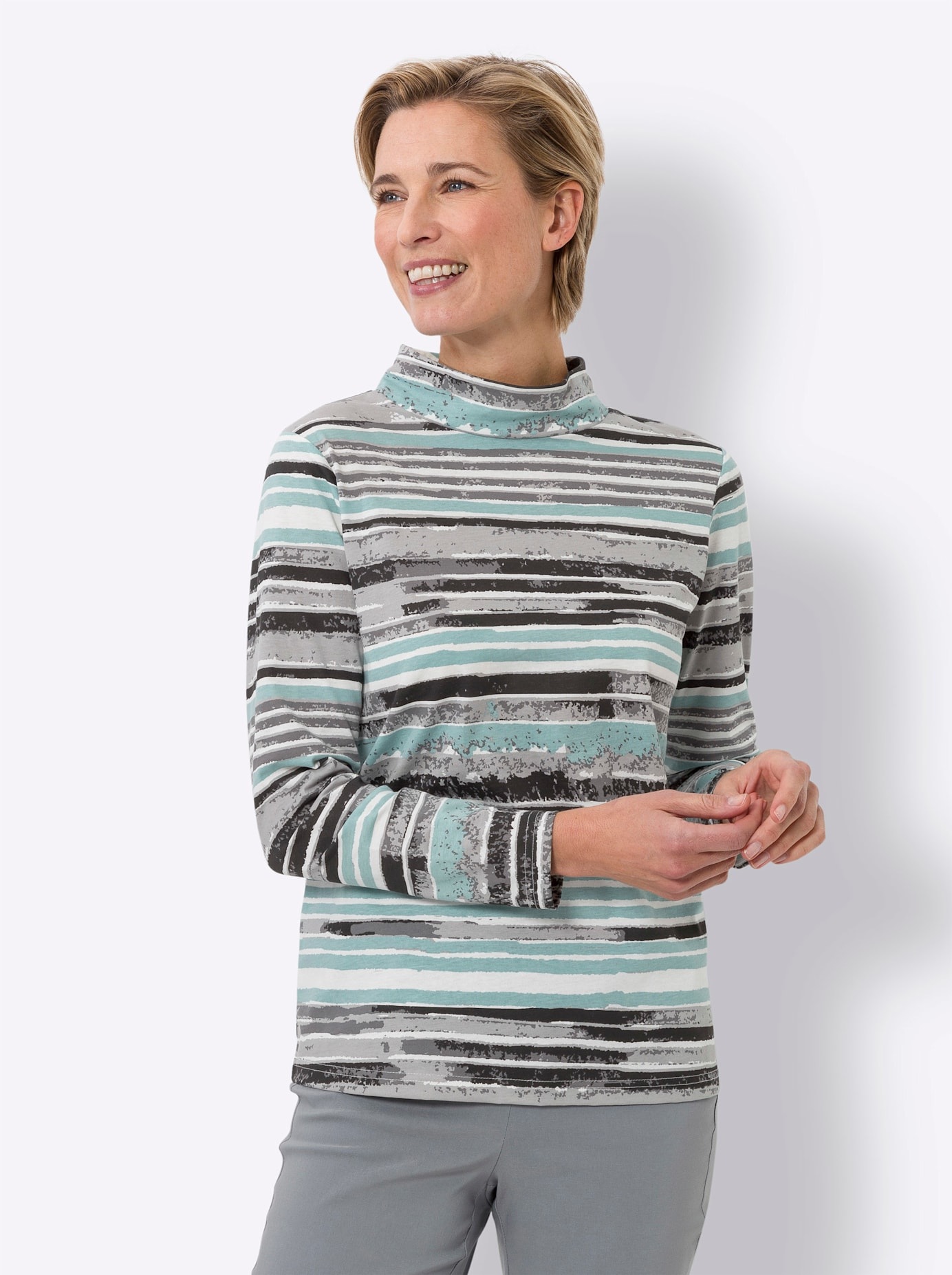 Classic Basics T-shirt à col montant »Stehkragen-Shirt« 1 cuis