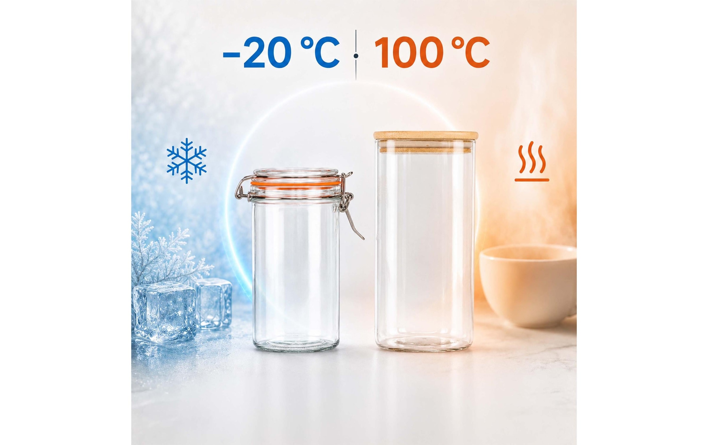 relaxdays Vorratsglas »1500 ml, 9 Stück«