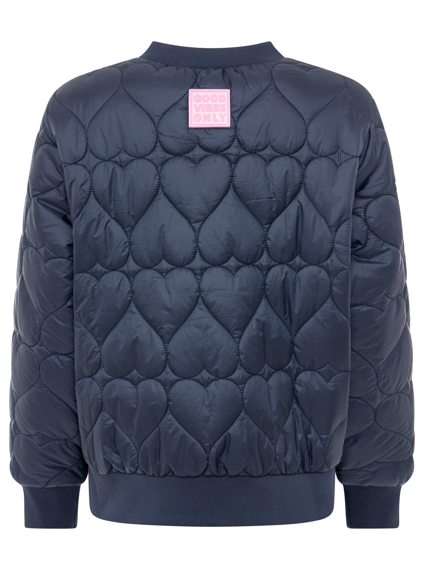 Zwillingsherz Veste bomber »"Be Happy"« ohne Kapuze modisch, Kontrastdetails, regular fit, langärmelig, mit Herzsticker