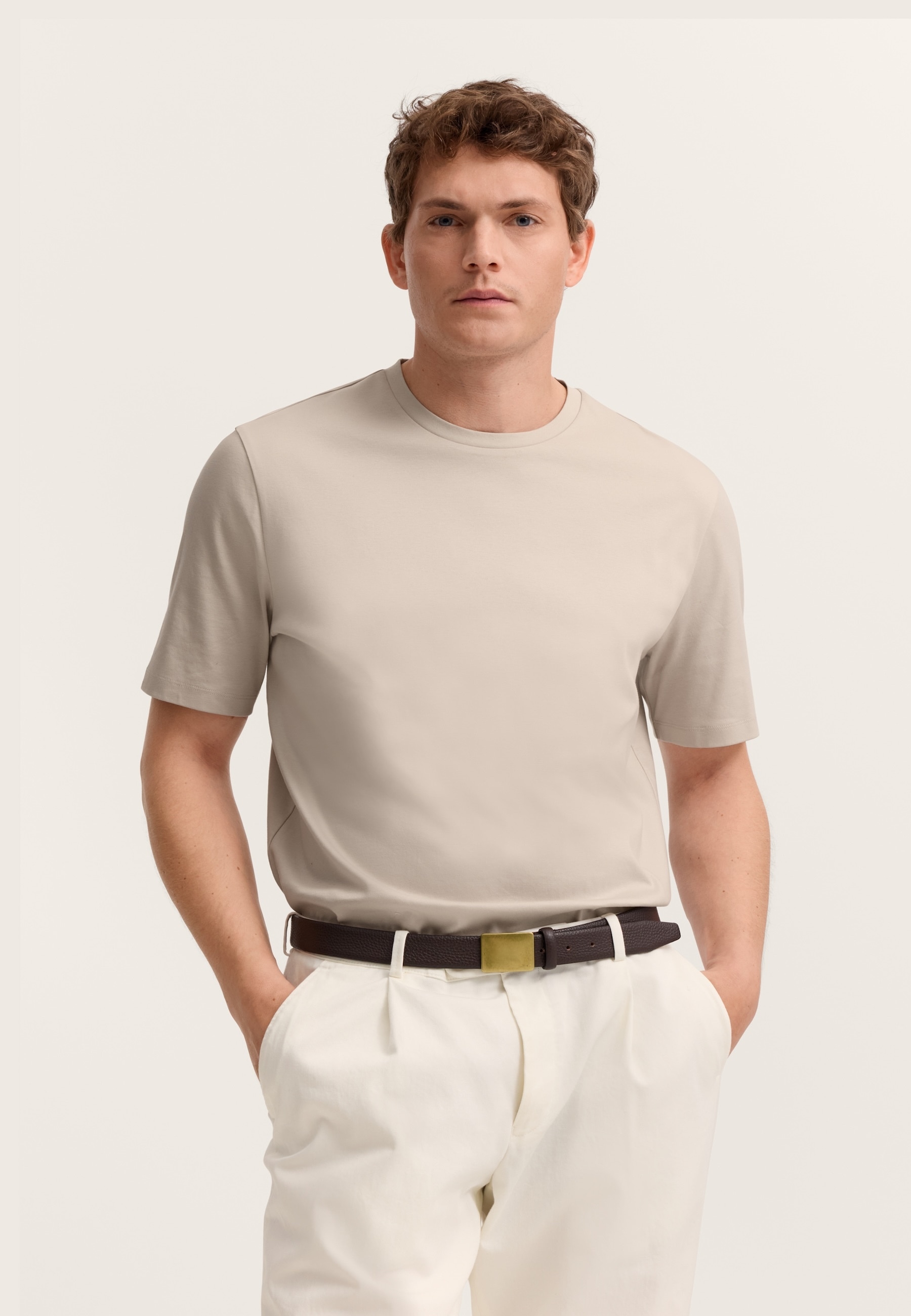 Image of bugatti T-Shirt elegant mit Rundhals