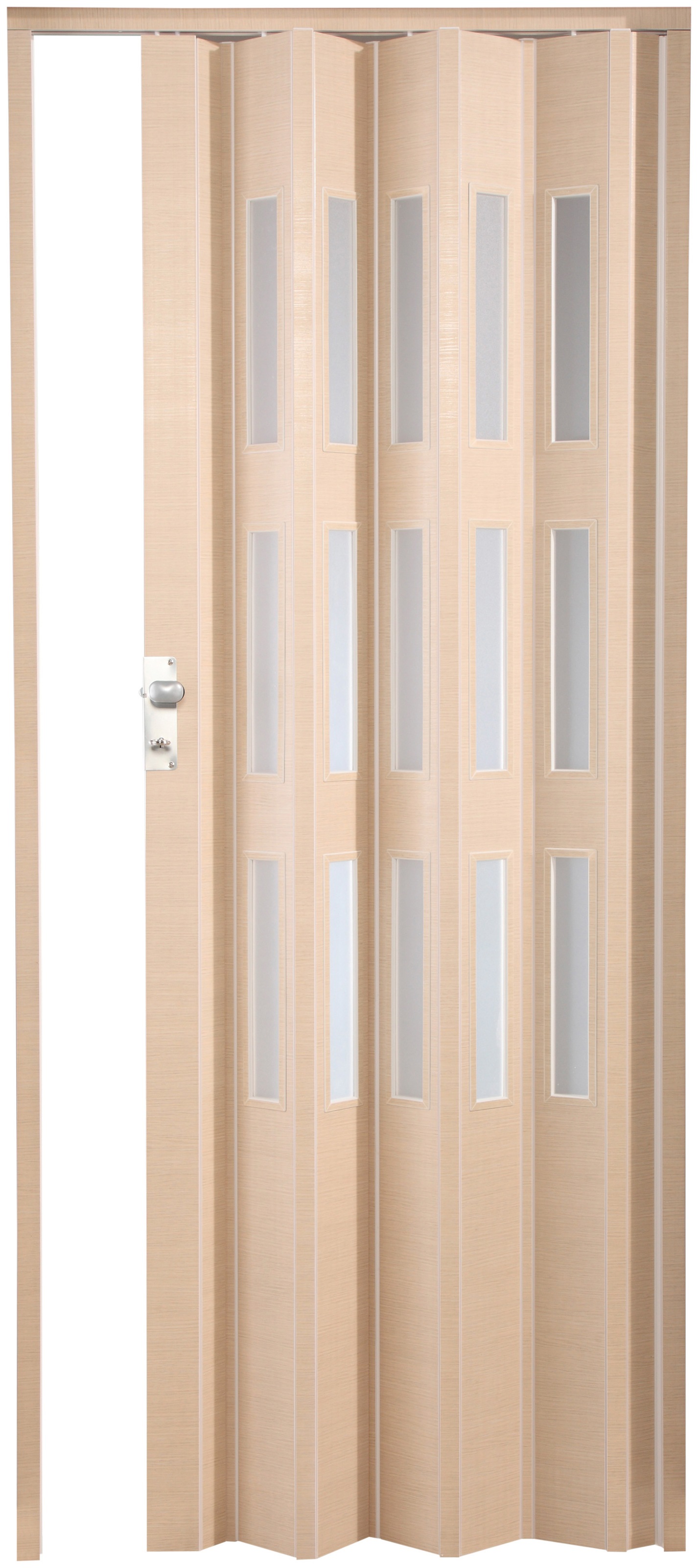 Image of Forte Falttür »Elvira«, Höhe nach Mass, Wildeiche natur mit satinierten Fenstern bei Ackermann Versand Schweiz