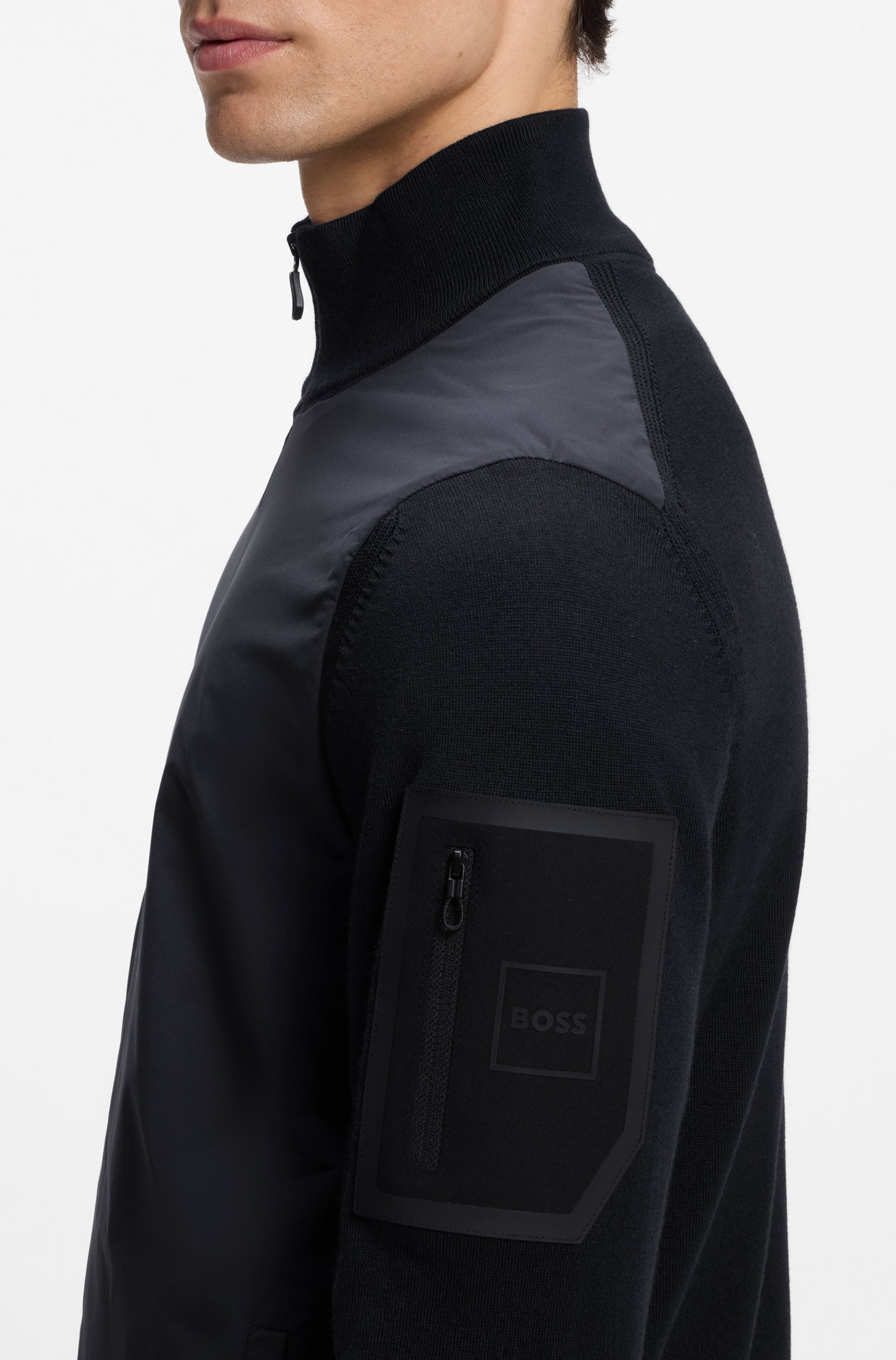 BOSS GREEN Veste hybride »Momentum« thermoregulierender Komfort, Regular Fit, mit Wollanteil