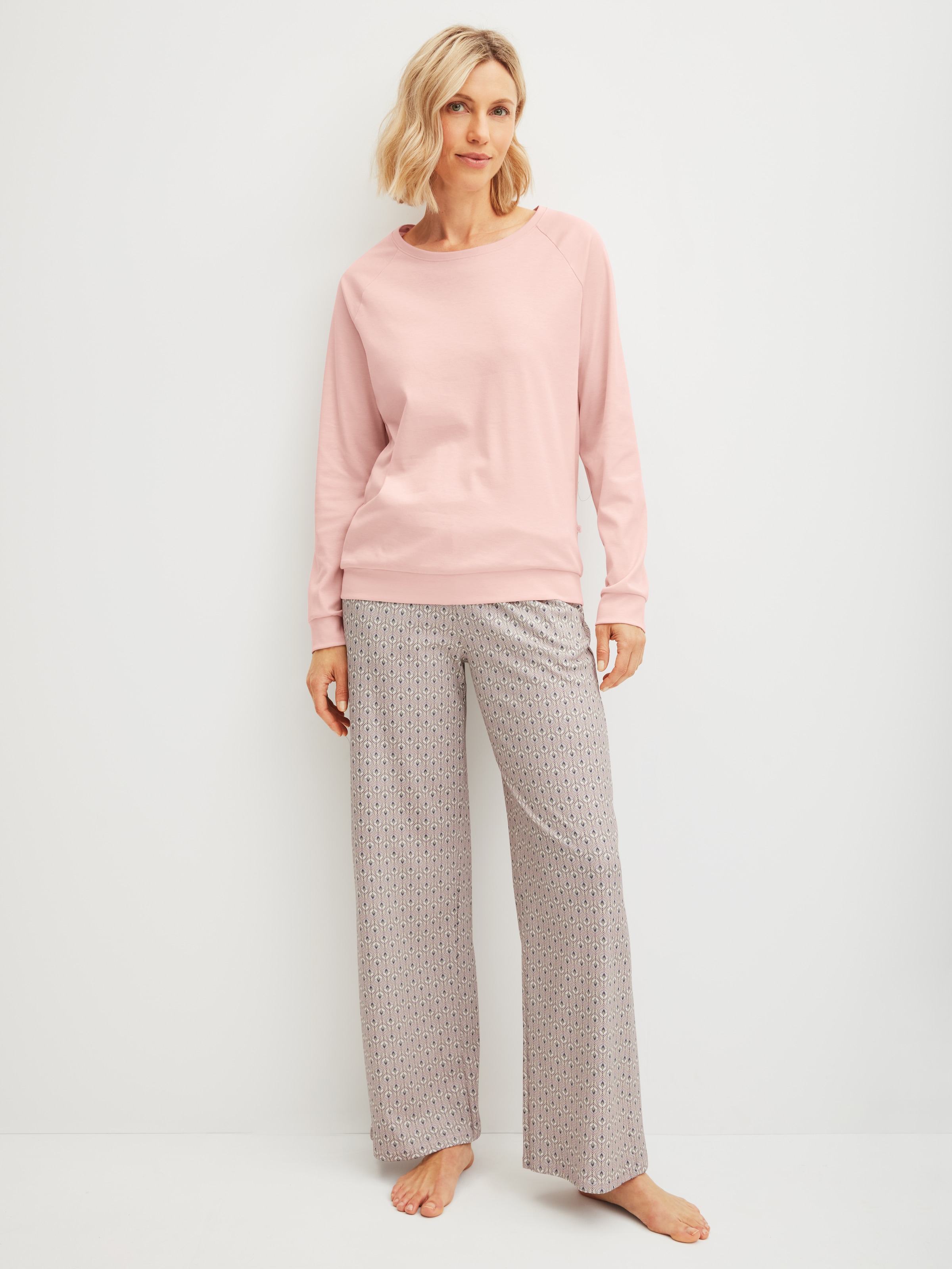 CALIDA Pantalon de pyjama »Favourites Arts«  mit seitlichen Taschen und weicher Interlock-Qualität