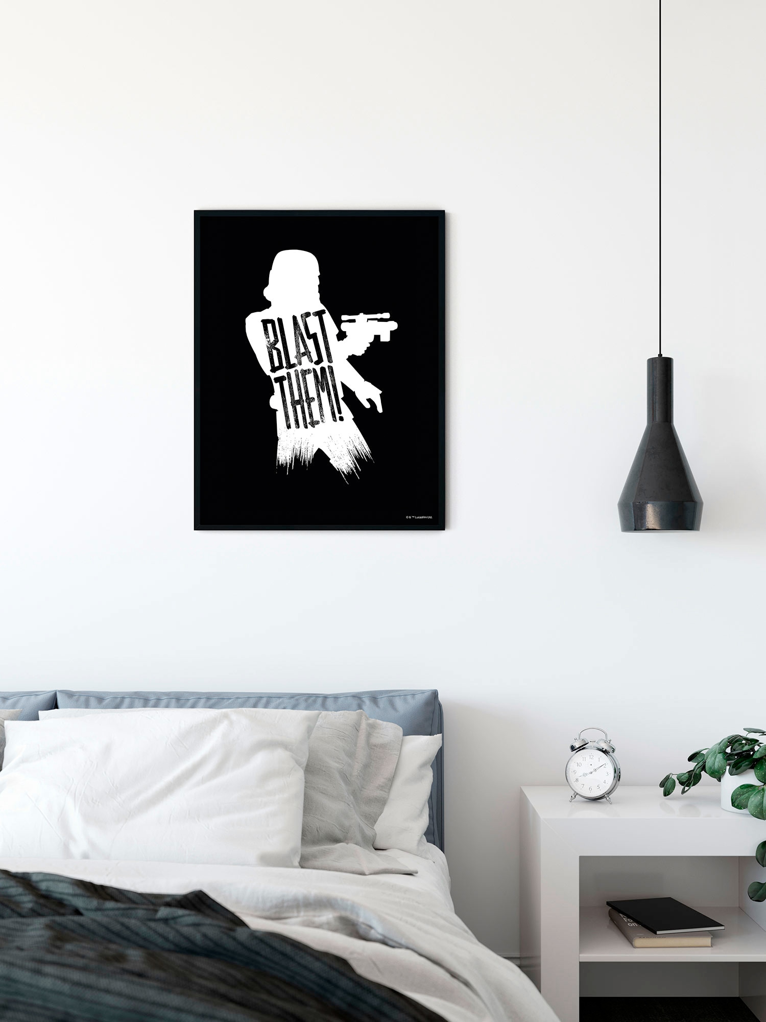 Komar Bild »Star Wars Silhouette Quotes Stormtrooper«, Disney, (1 St.), Wandbild zur Dekoration im Kinderzimmer - ohne Rahmen