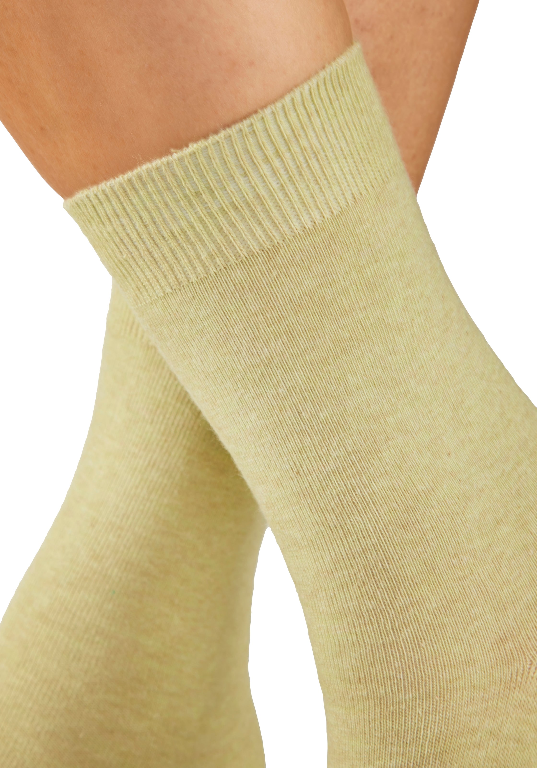 H.I.S Basicsocken »Damensocken, frische melierte Farben; casual« Packung, 20 Paar tlg. Alltagssocken in der Grosspackung