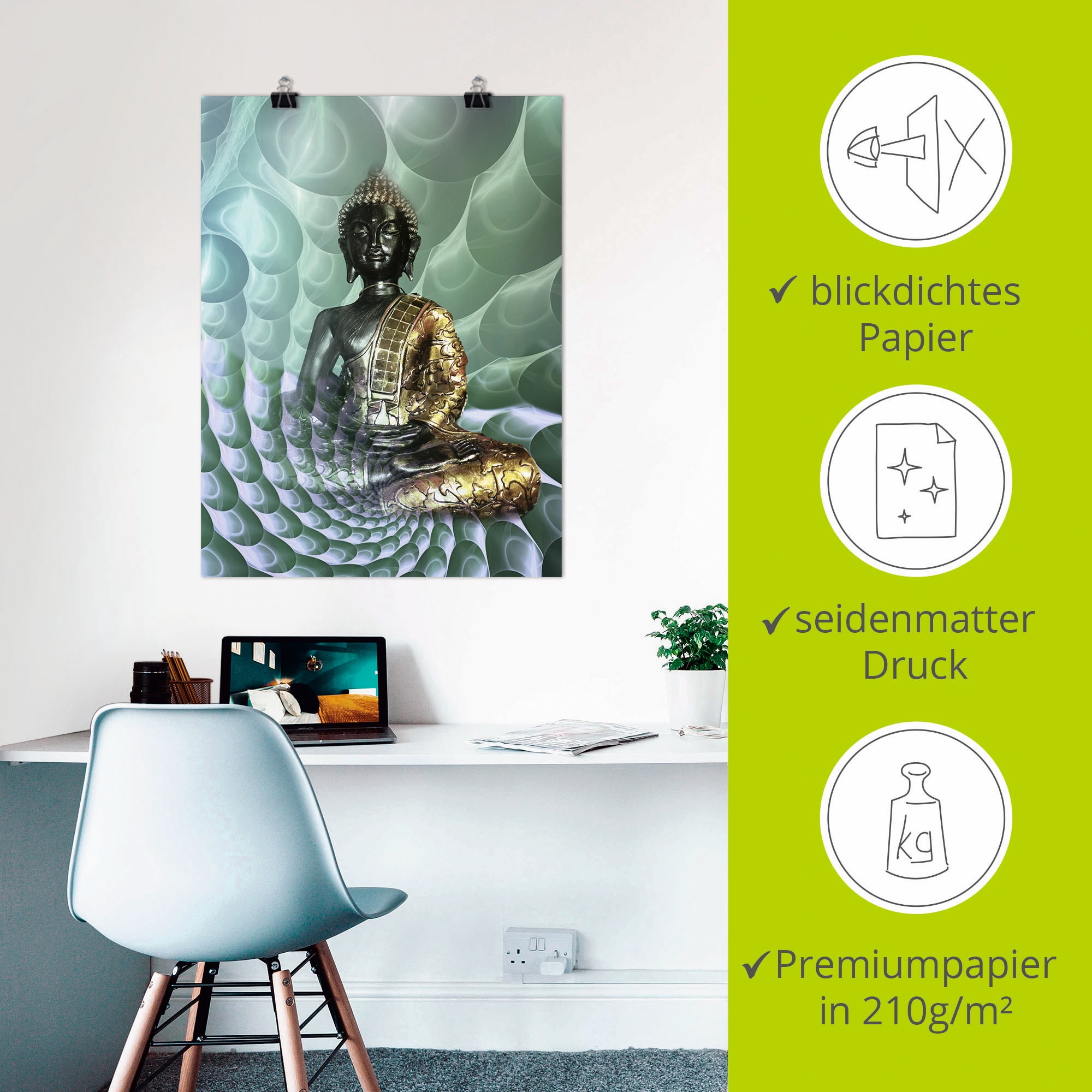 Artland Wandbild »Buddhas Traumwelt CB« Religion 1 Stk. tlg. als Alubild, Outdoorbild, Leinwandbild, Poster, Wandaufkleber