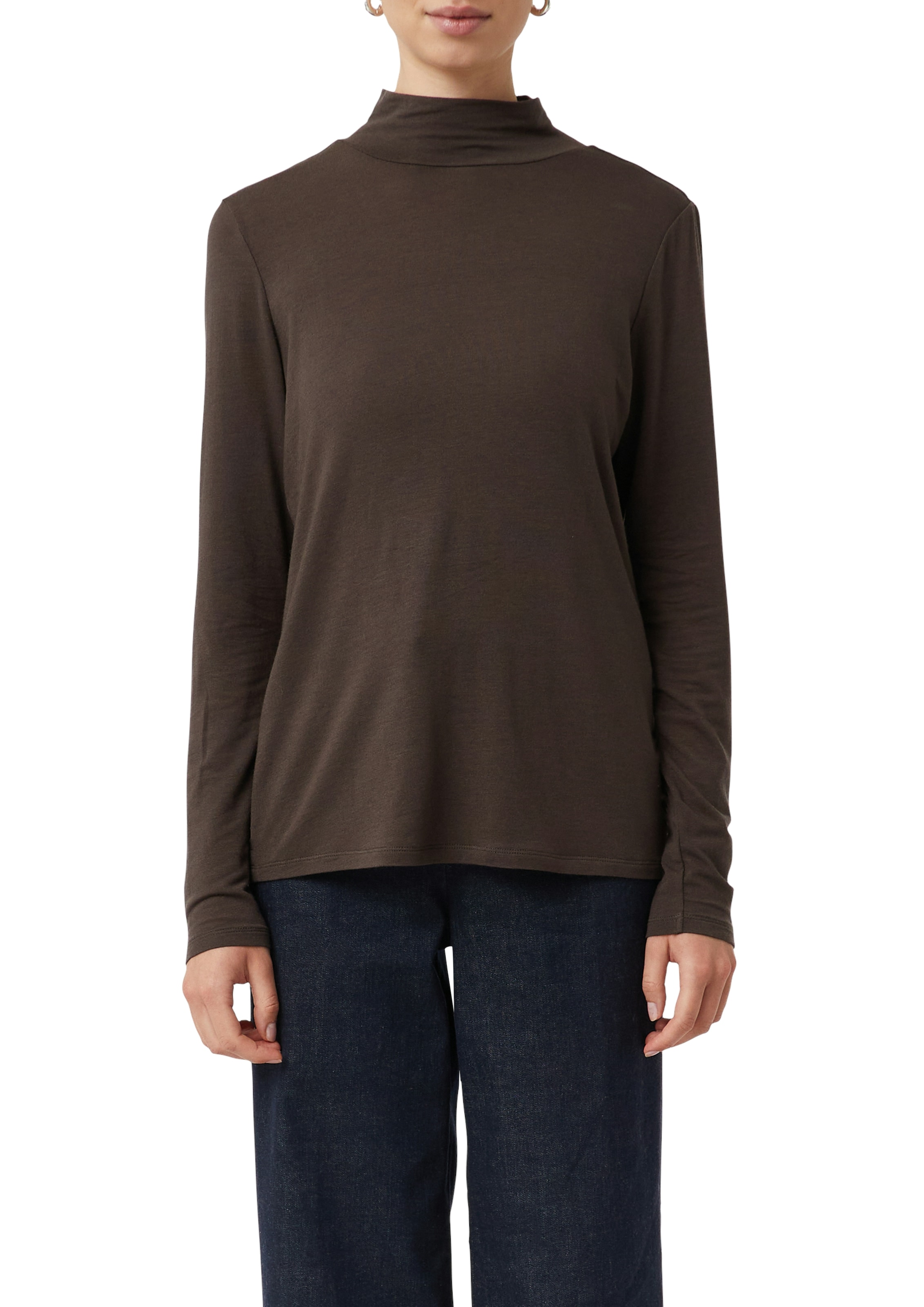 Image of Comma Langarmshirt aus Woll- und Lyocellmix