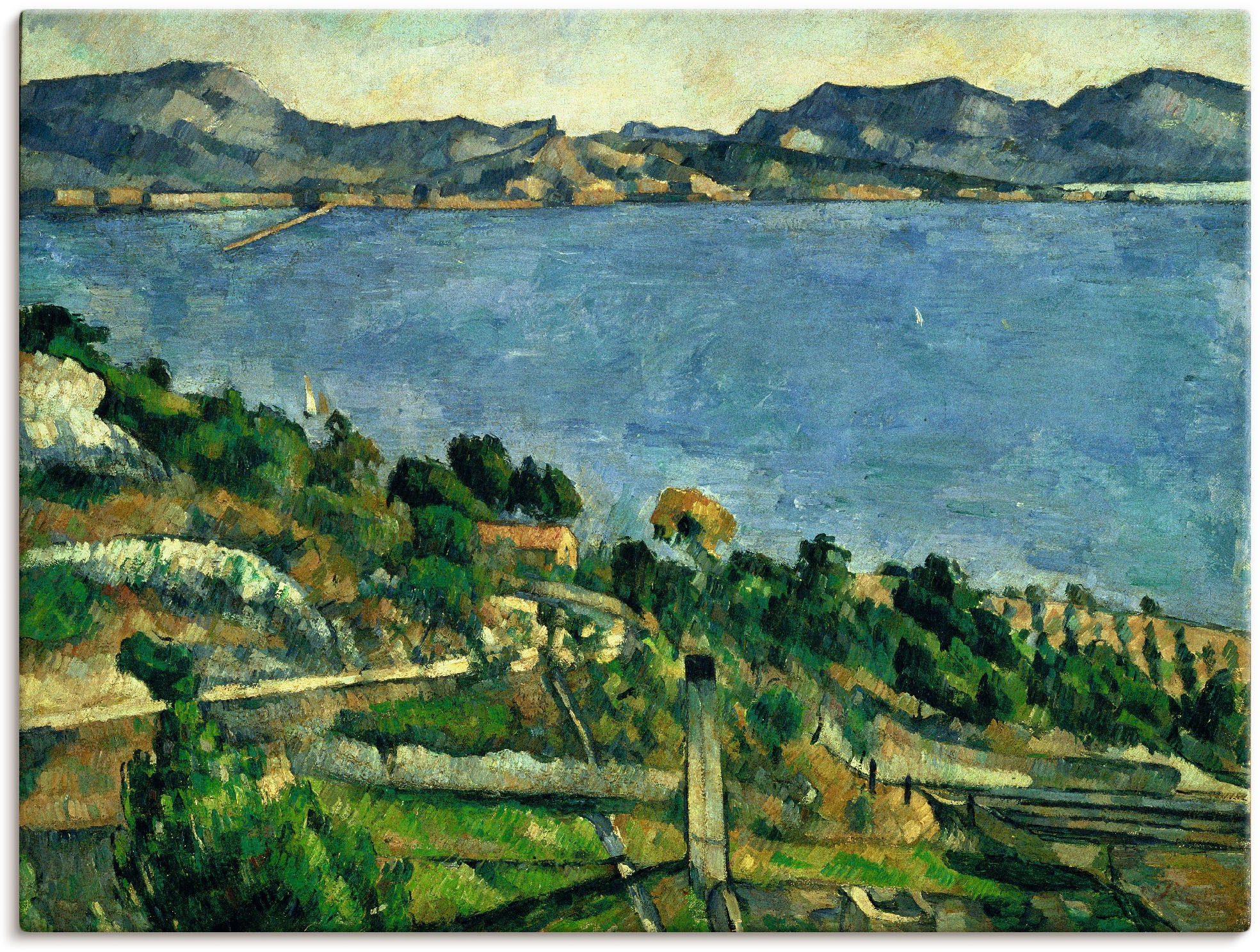 Image of Artland Wandbild »Landschaft im Golf von Marseille«, Gewässer, (1 St.), in vielen Grössen & Produktarten -Leinwandbild, Poster, Wandaufkleber / Wandtattoo auch für Badezimmer geeignet bei Ackermann Versand Schweiz