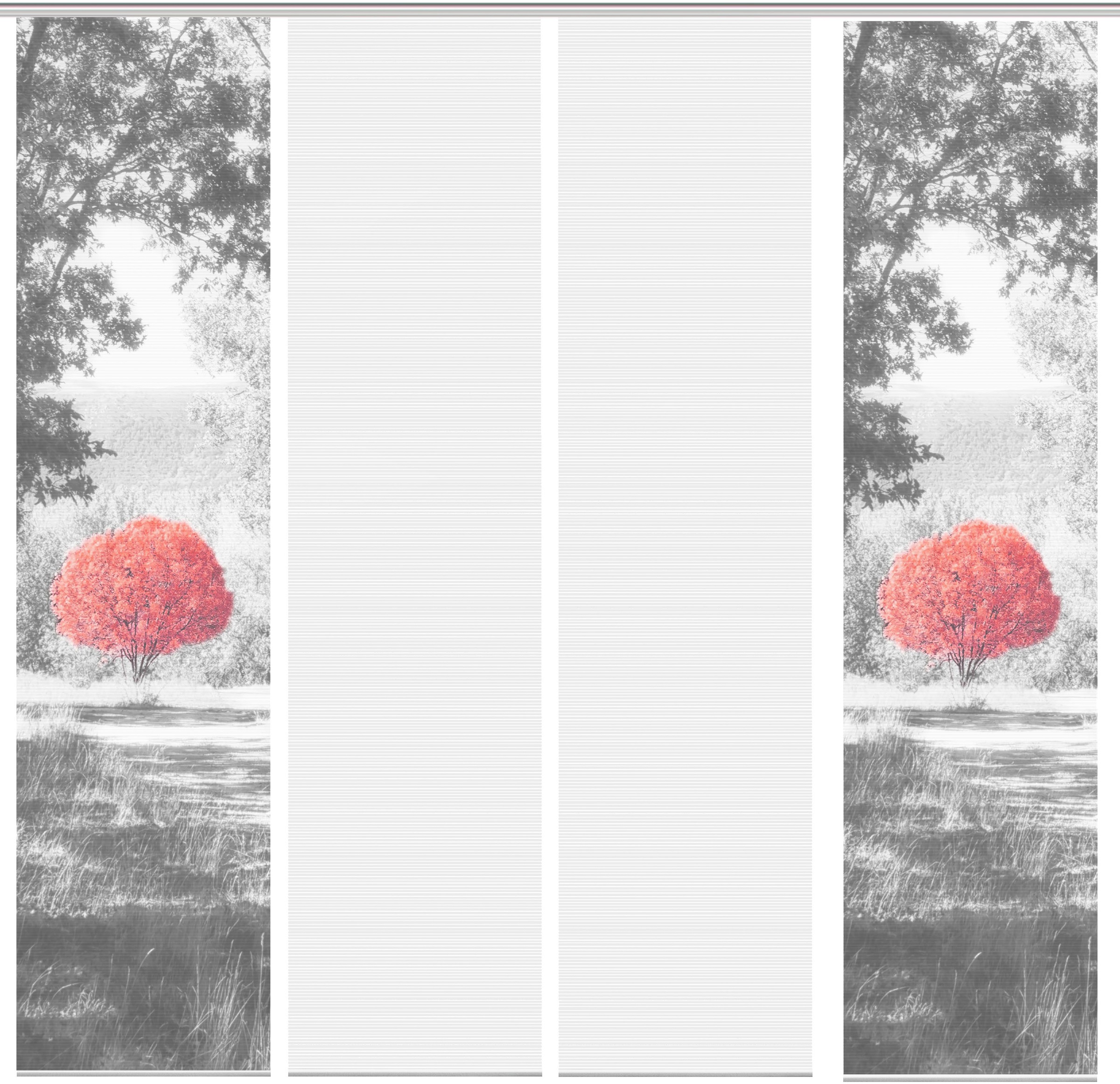 Image of Vision S Schiebegardine »AMENO 4er SET«, (4 St.), Bambus-Optik, Digital bedruckt bei Ackermann Versand Schweiz