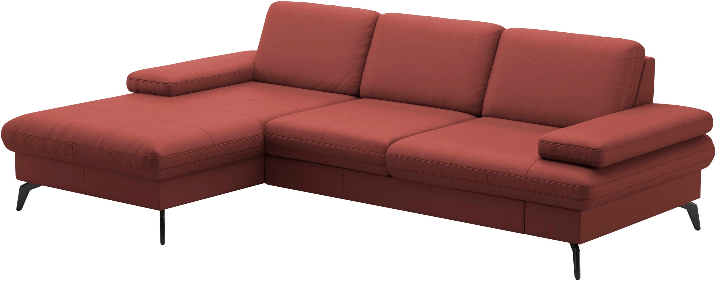 sit&more Ecksofa »Morris L-Form, inkl. Sitztiefenverstellung«, wahlweise mit Armteilverstellung, Bettfunktion & Bettkasten