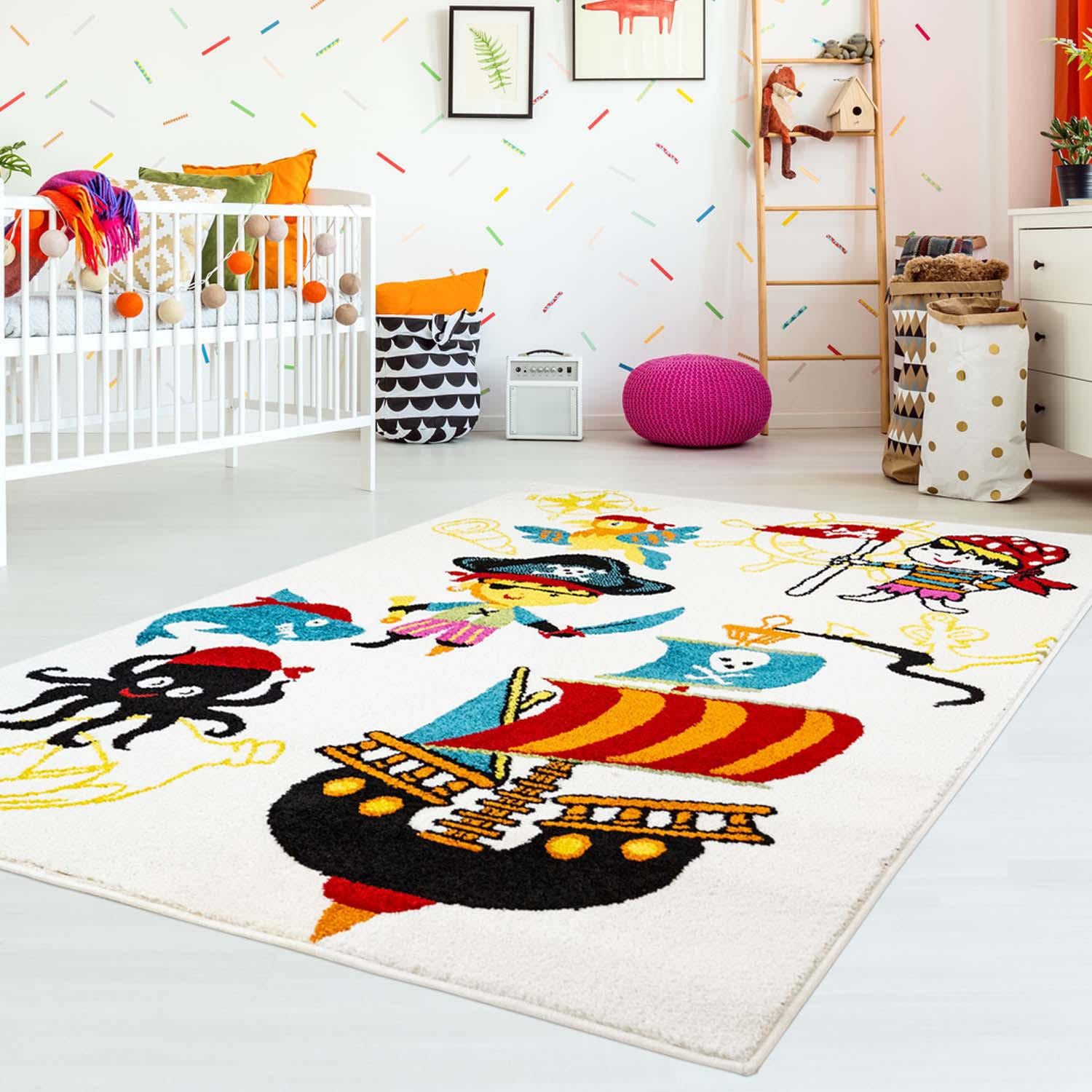Carpet City Kinderteppich »Moda Kids 1518«, rechteckig, Spieleteppich, Kurzflor