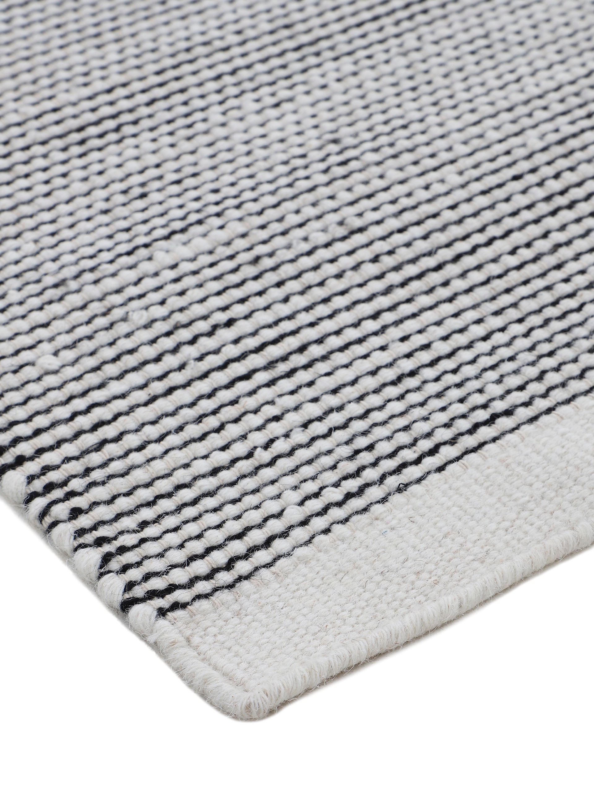 carpetfine Wollteppich »Mona«, rechteckig, 5 mm Höhe, Wolle, Wendeteppich aus Wolle/Baumwolle, Wohnzimmer