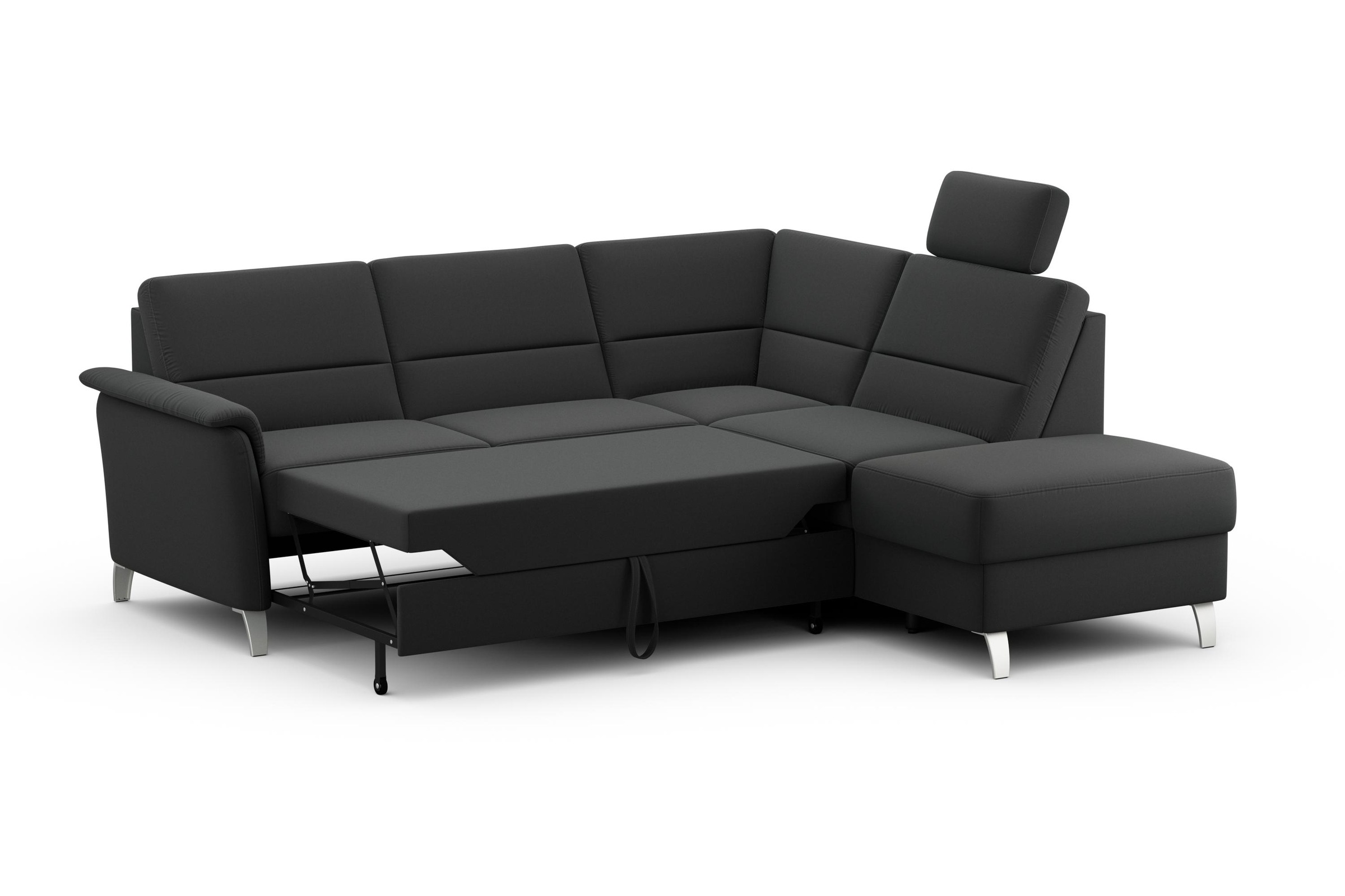 sit&more Ecksofa »Palmera L-Form«, Federkern, wahlweise mit Bettfunktion und mit/ohne Stauraum