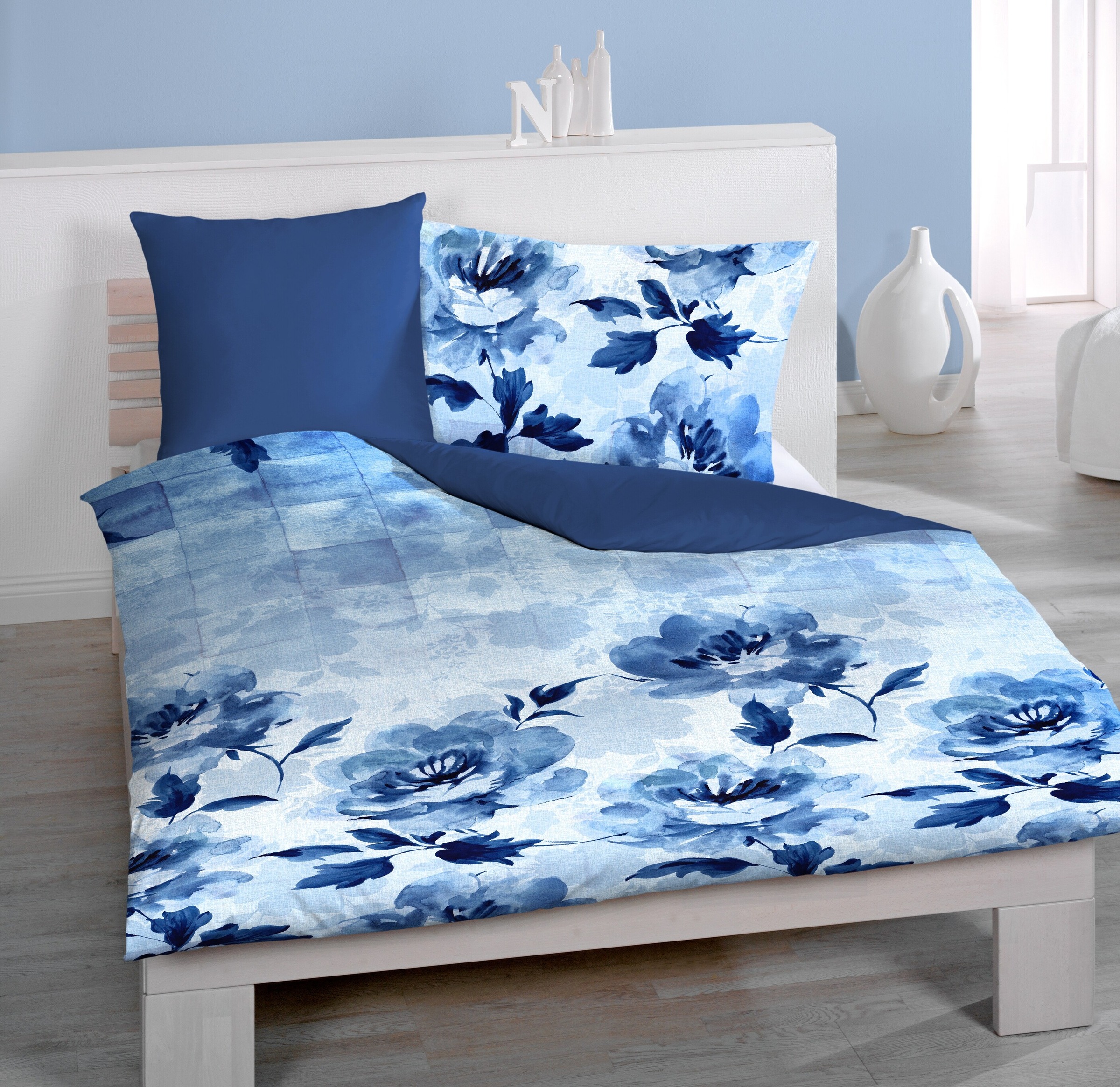 Image of HOME FASHION Kissenbezug »Blume«, (1 St.), verdeckter Reissverschluss bei Ackermann Versand Schweiz