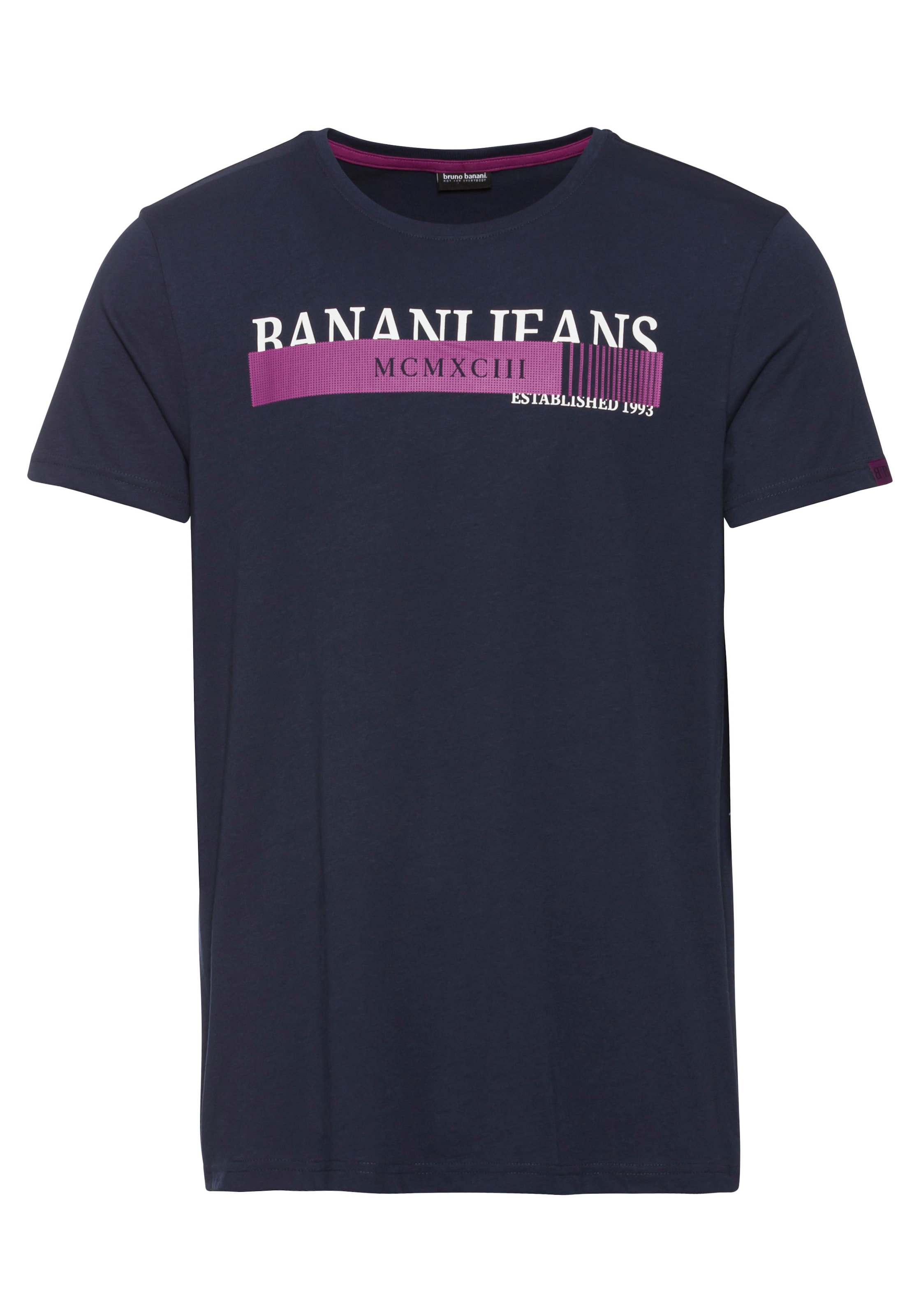 Bruno Banani T-Shirt, mit neonfarbenen Print