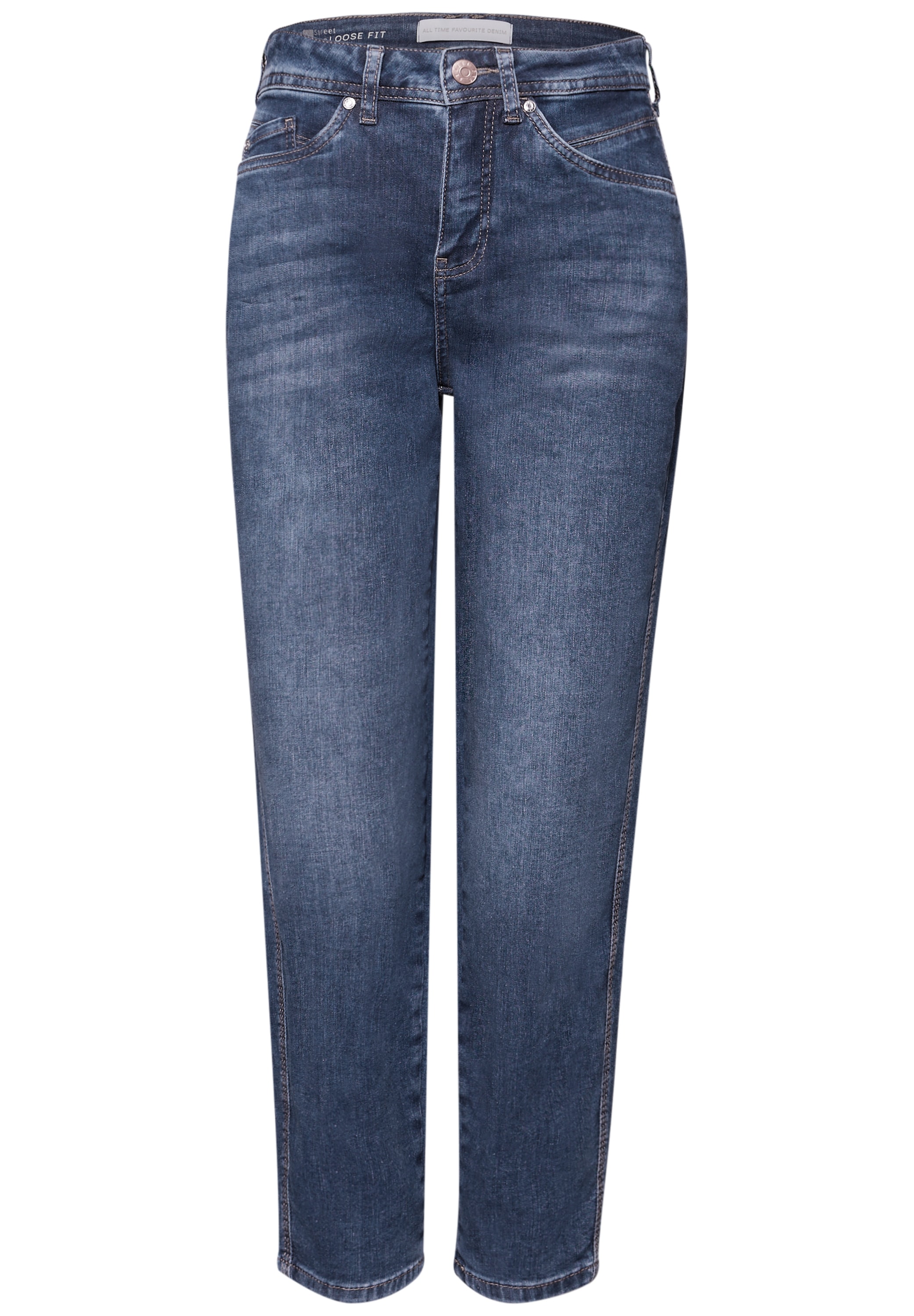 STREET ONE Jeans taille basse »Style Karlie« Barrel Leg, mit Stretch
