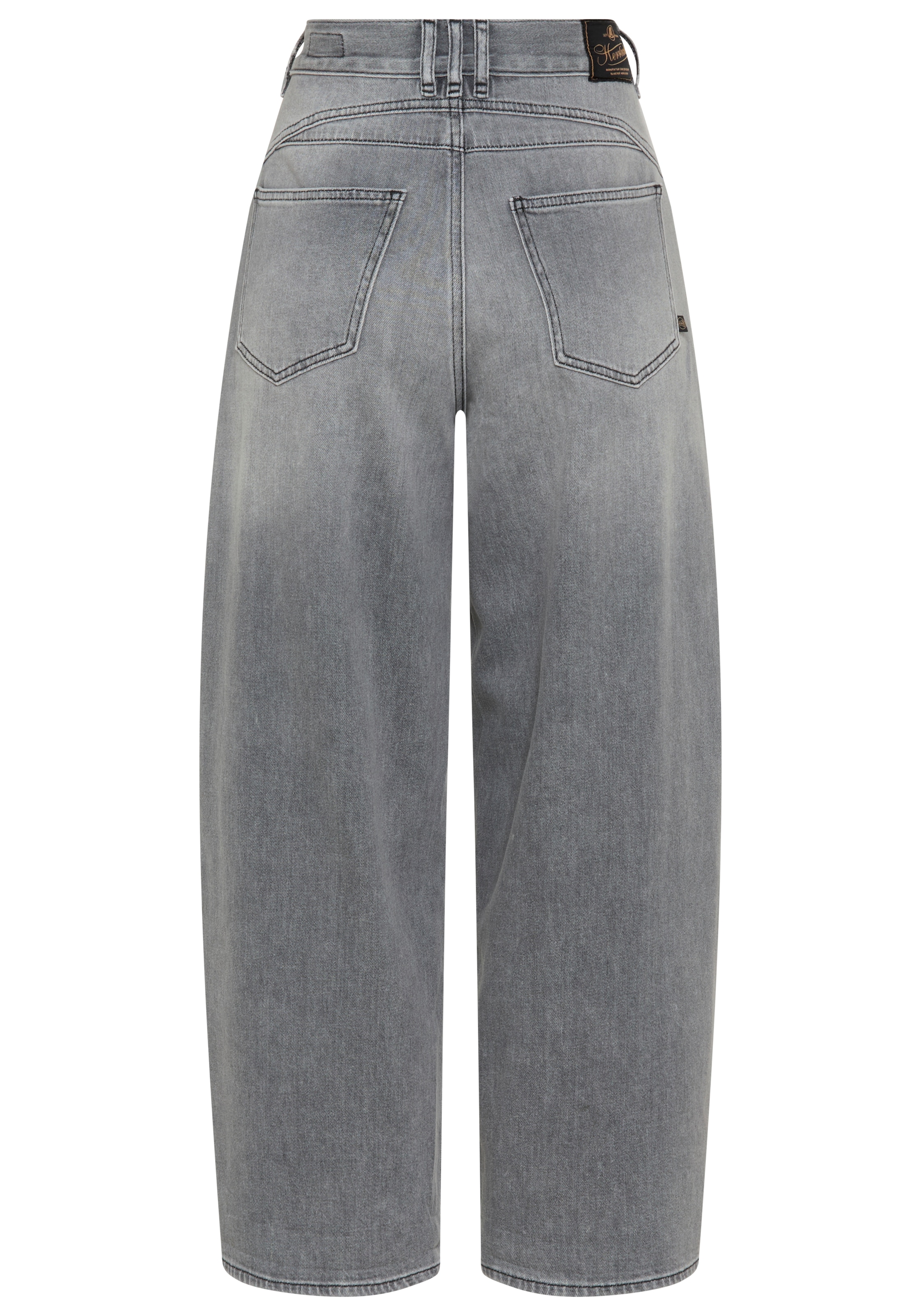 Herrlicher Jeans à 5 poches »Barrow Denim Grey Light Stretch« Barrel Fit mit hohem Bund