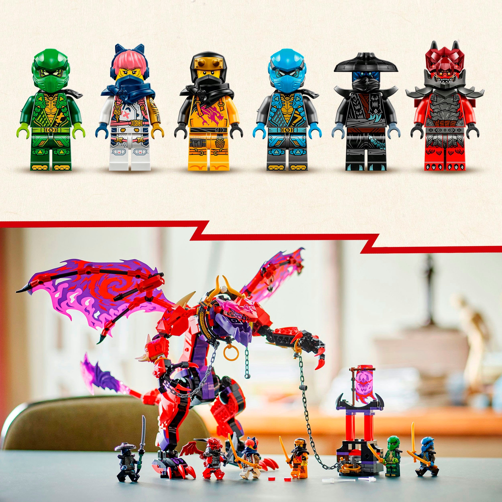 LEGO® Pions de construction »Chaosdrache Donnerzahn (71832), LEGO® Ninjago« Made in Europe