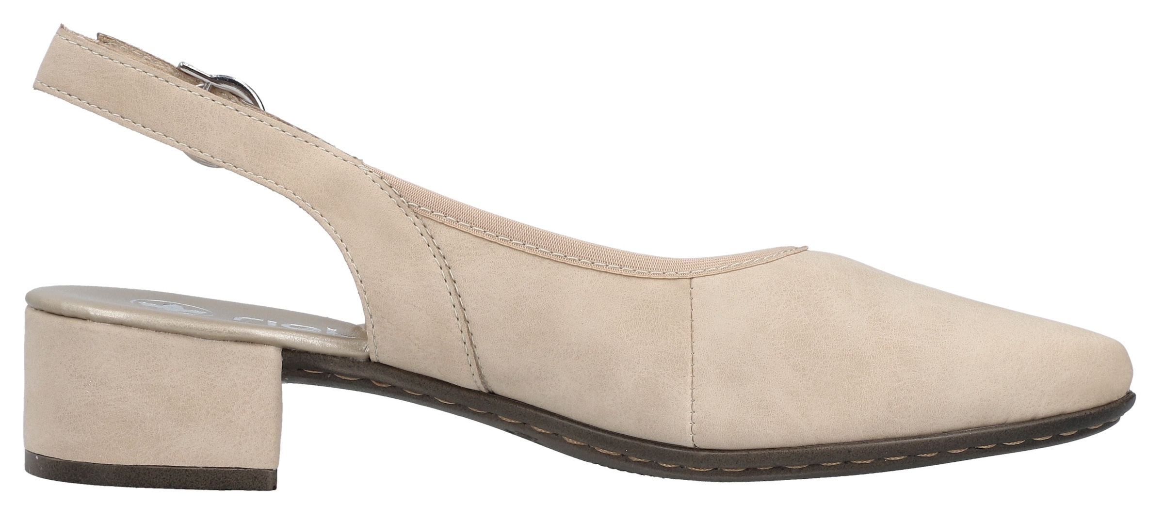 Rieker Slingpumps, Abendschuh, Sommerschuh, Blockabsatz, mit verstellbarem Riemchen